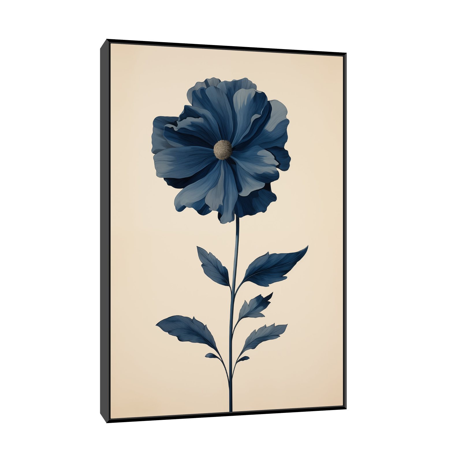 Umetnička slika Plavi cvet na platnu - NS Canvas Shop