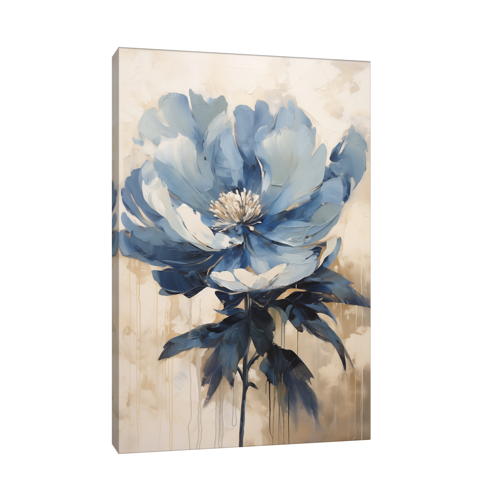 Umetnička slika Plavi cvet II na platnu - NS Canvas Shop