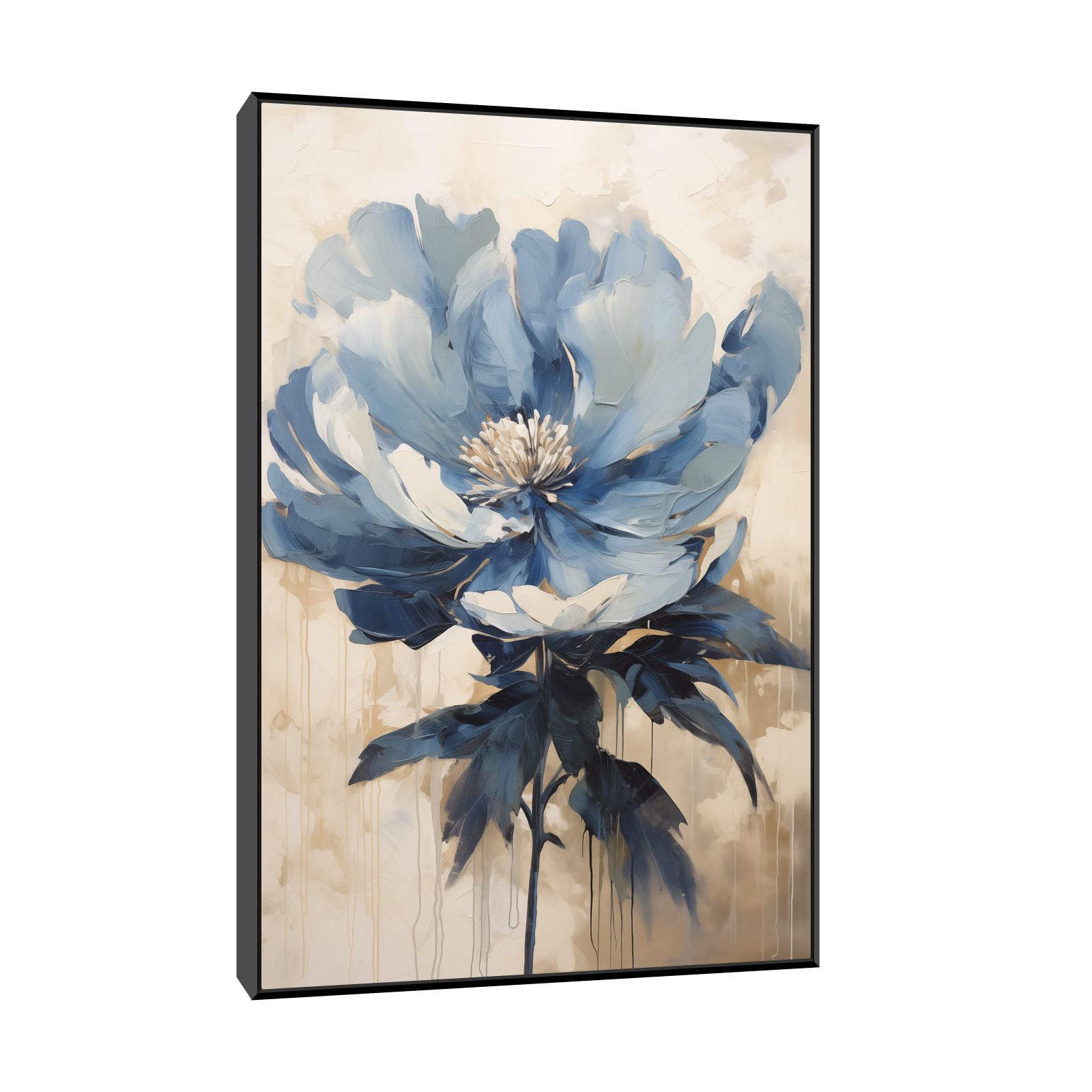 Umetnička slika Plavi cvet II na platnu - NS Canvas Shop