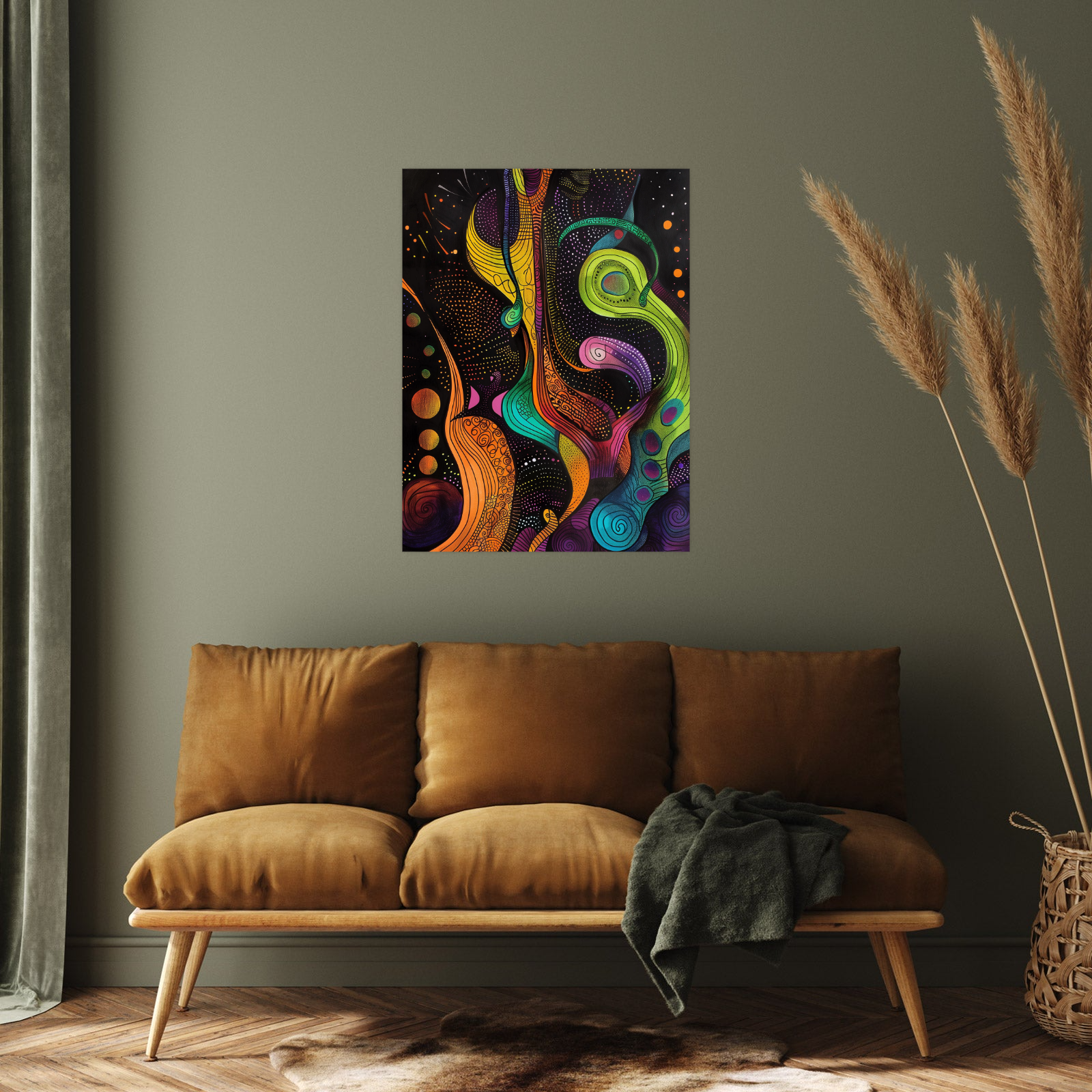 Umetnička slika Ples cvetova na platnu - NS Canvas Shop