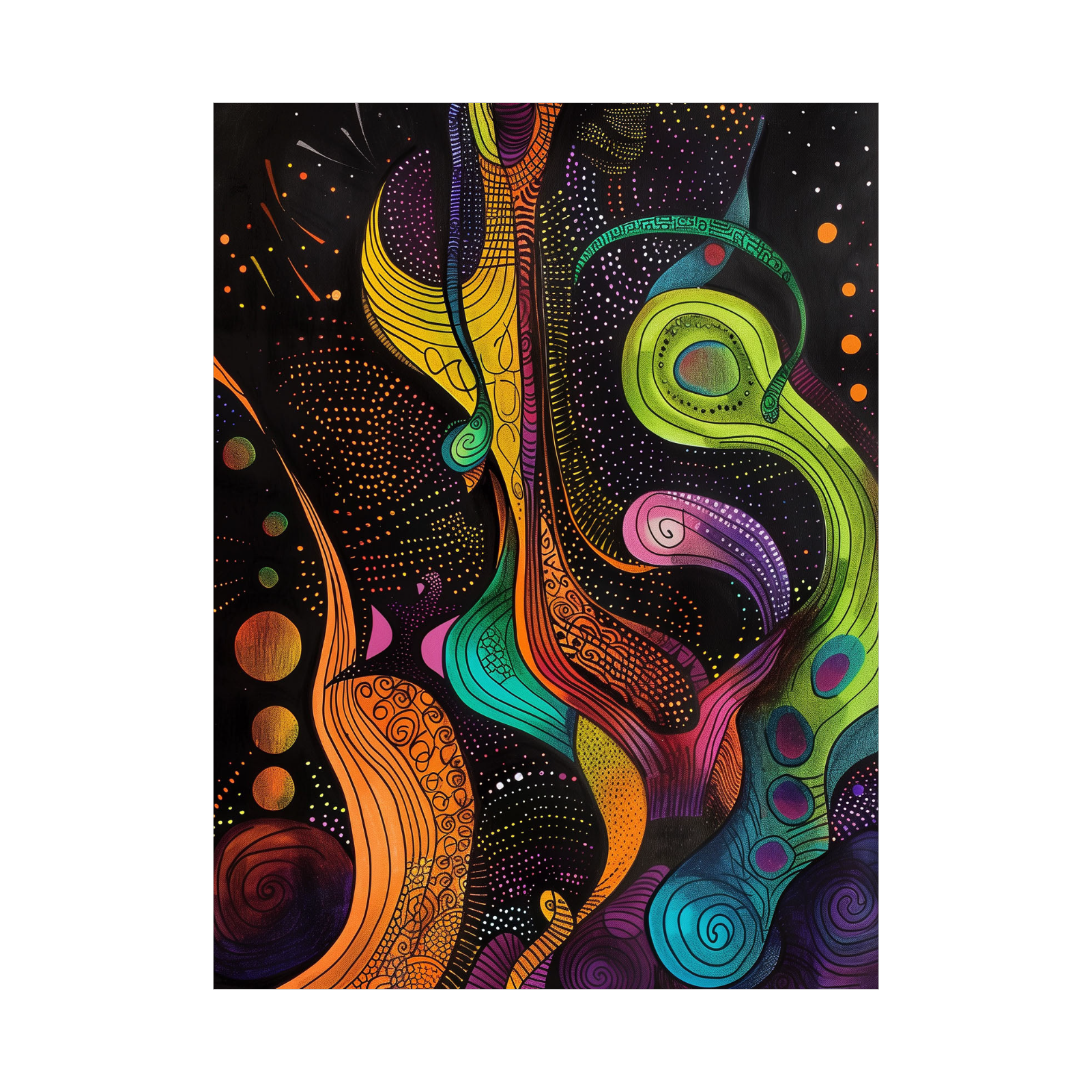 Umetnička slika Ples cvetova na platnu - NS Canvas Shop