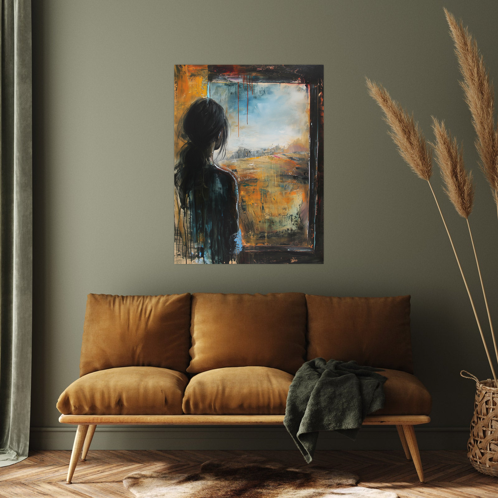 Umetnička slika Pogled u daljinu na platnu - NS Canvas Shop