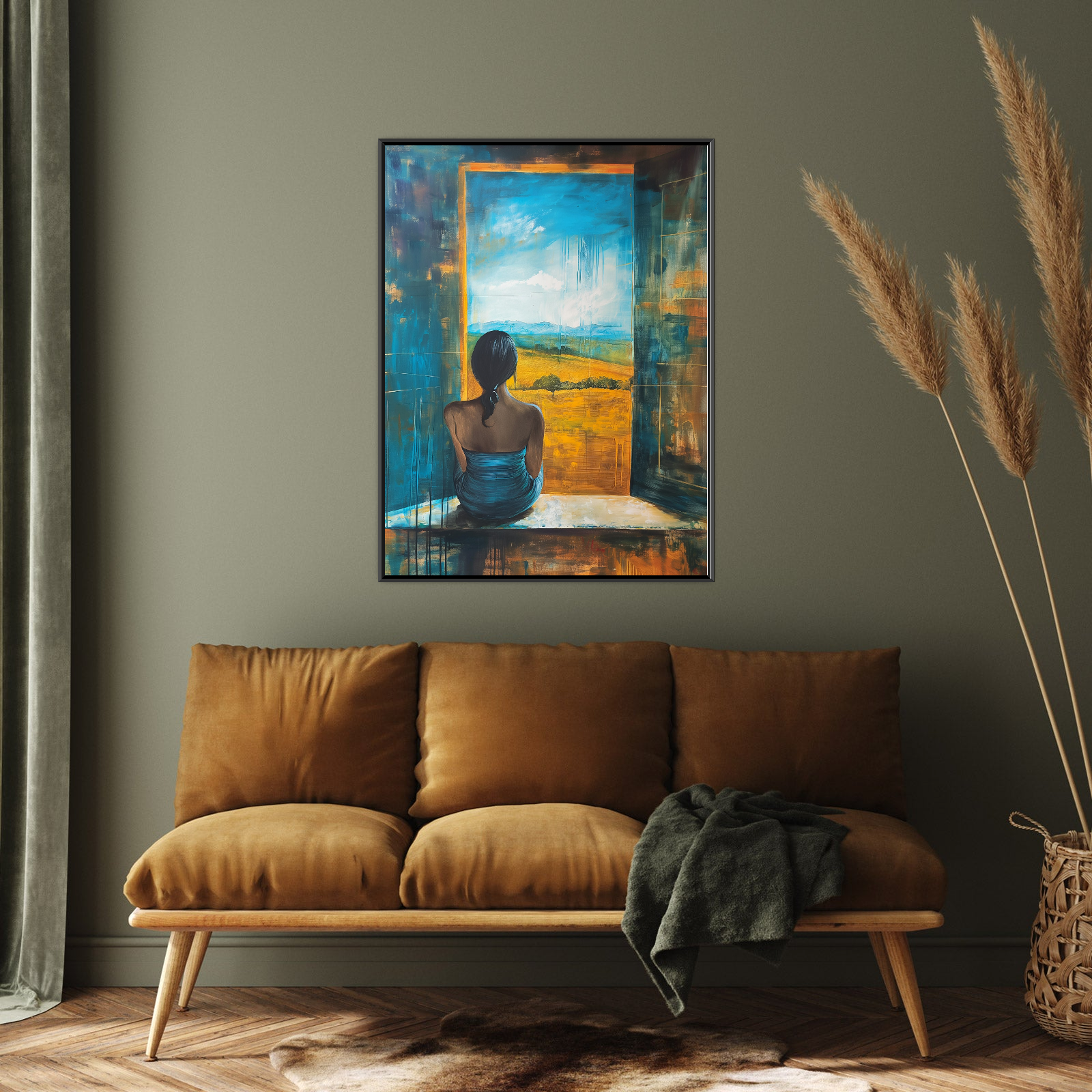 Umetnička slika Pogled u daljinu na platnu - NS Canvas Shop