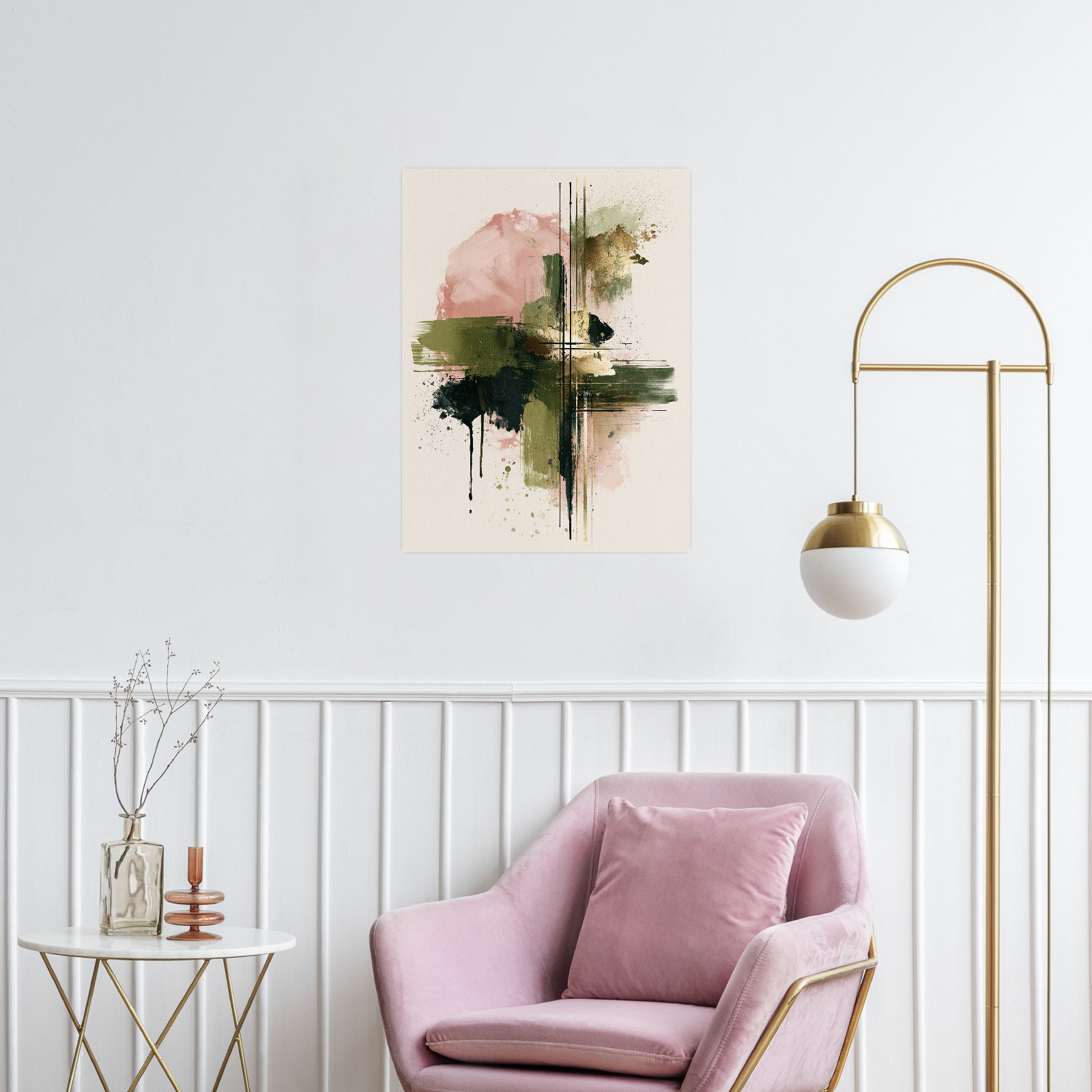 Puder roze kontrast II