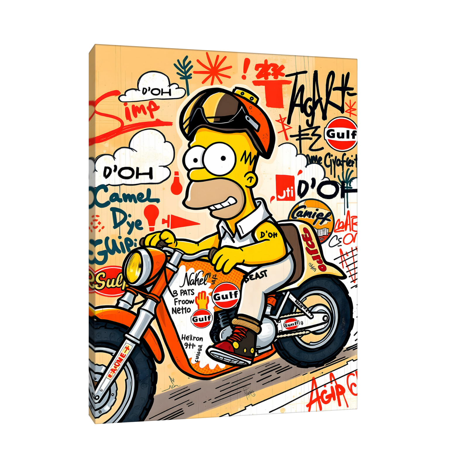 Racing Homer – Pop Art Moto Edition