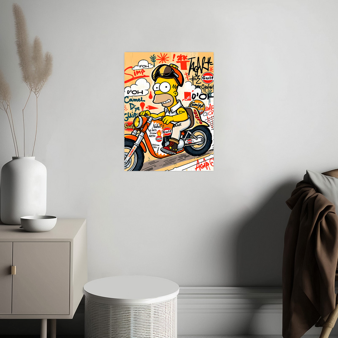 Racing Homer – Pop Art Moto Edition