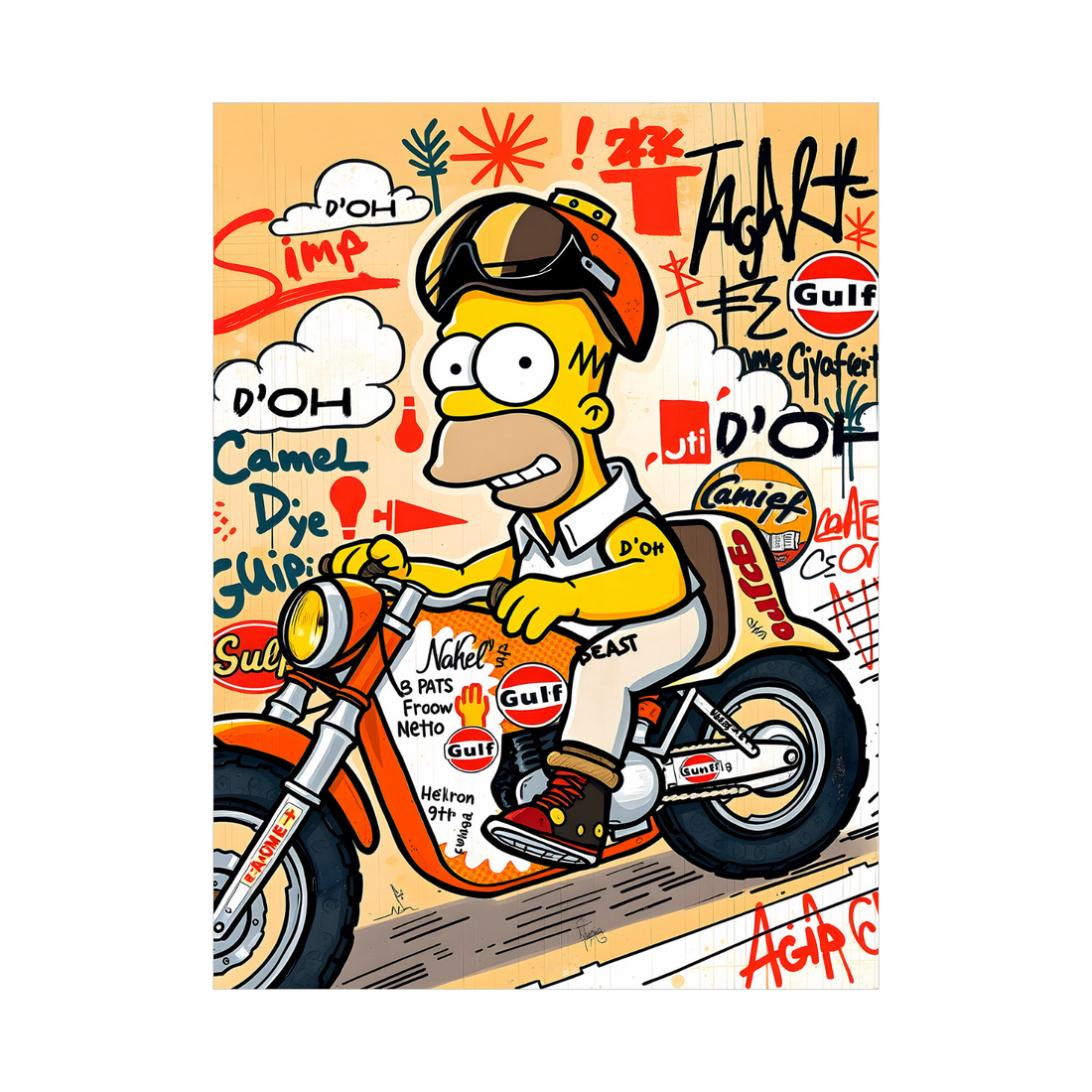 Racing Homer – Pop Art Moto Edition