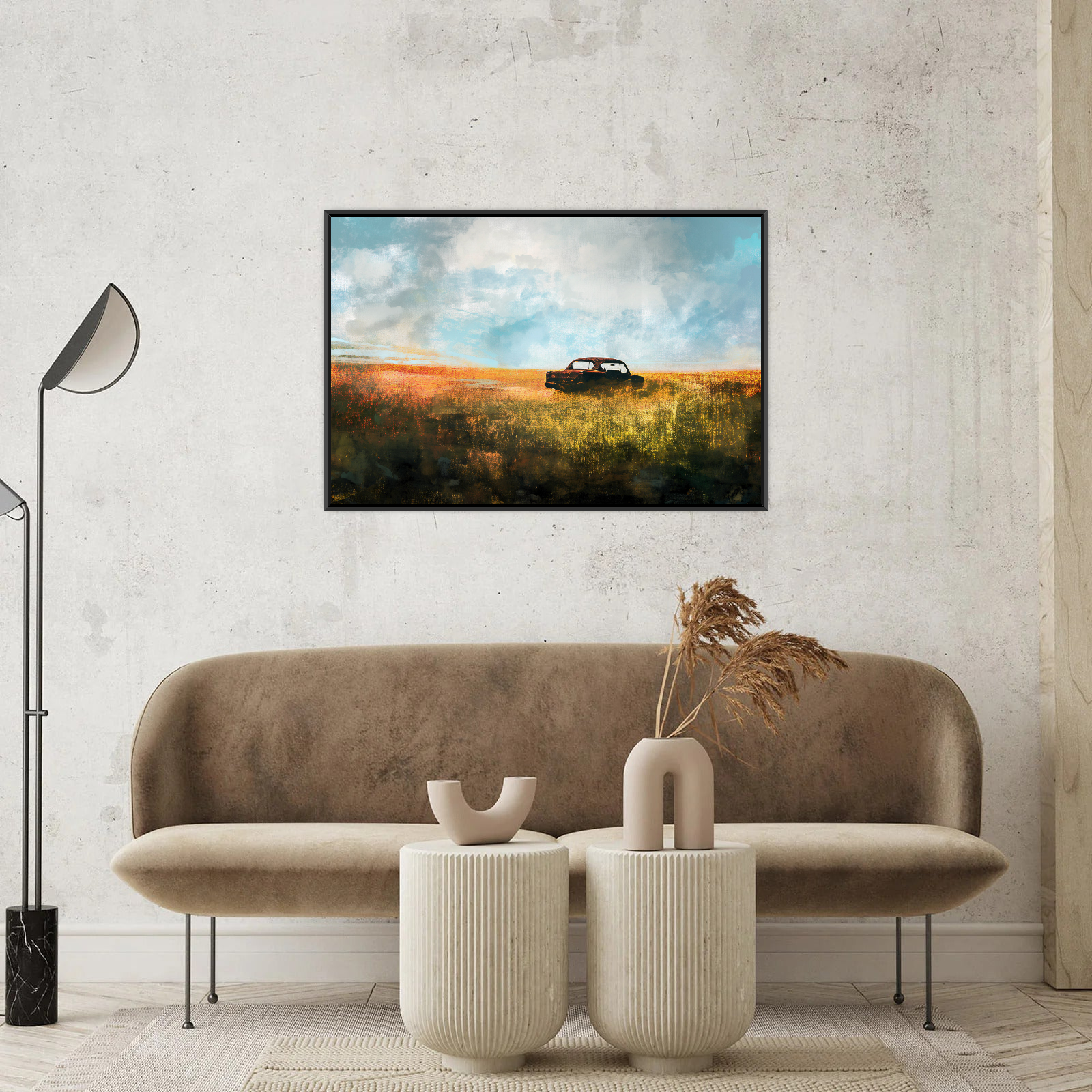 Umetnička slika Ravnica na platnu - NS Canvas Shop