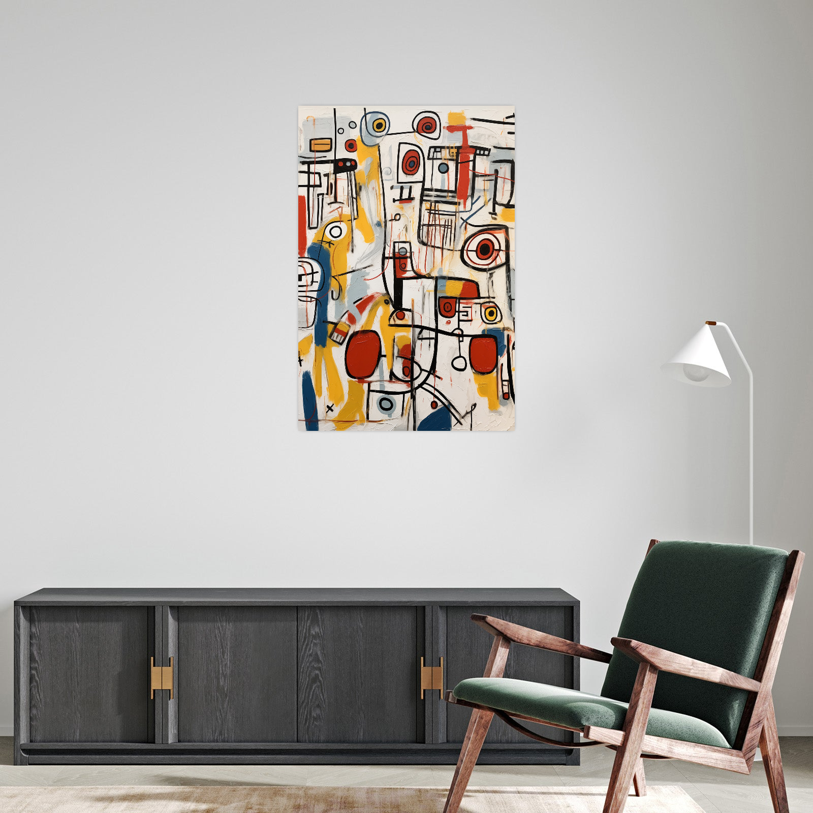 Umetnička slika Oblici na platnu - NS Canvas Shop