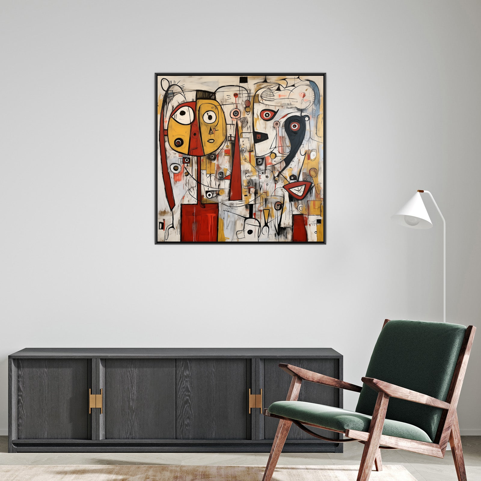 Umetnička slika Razlivene Misli na platnu - NS Canvas Shop