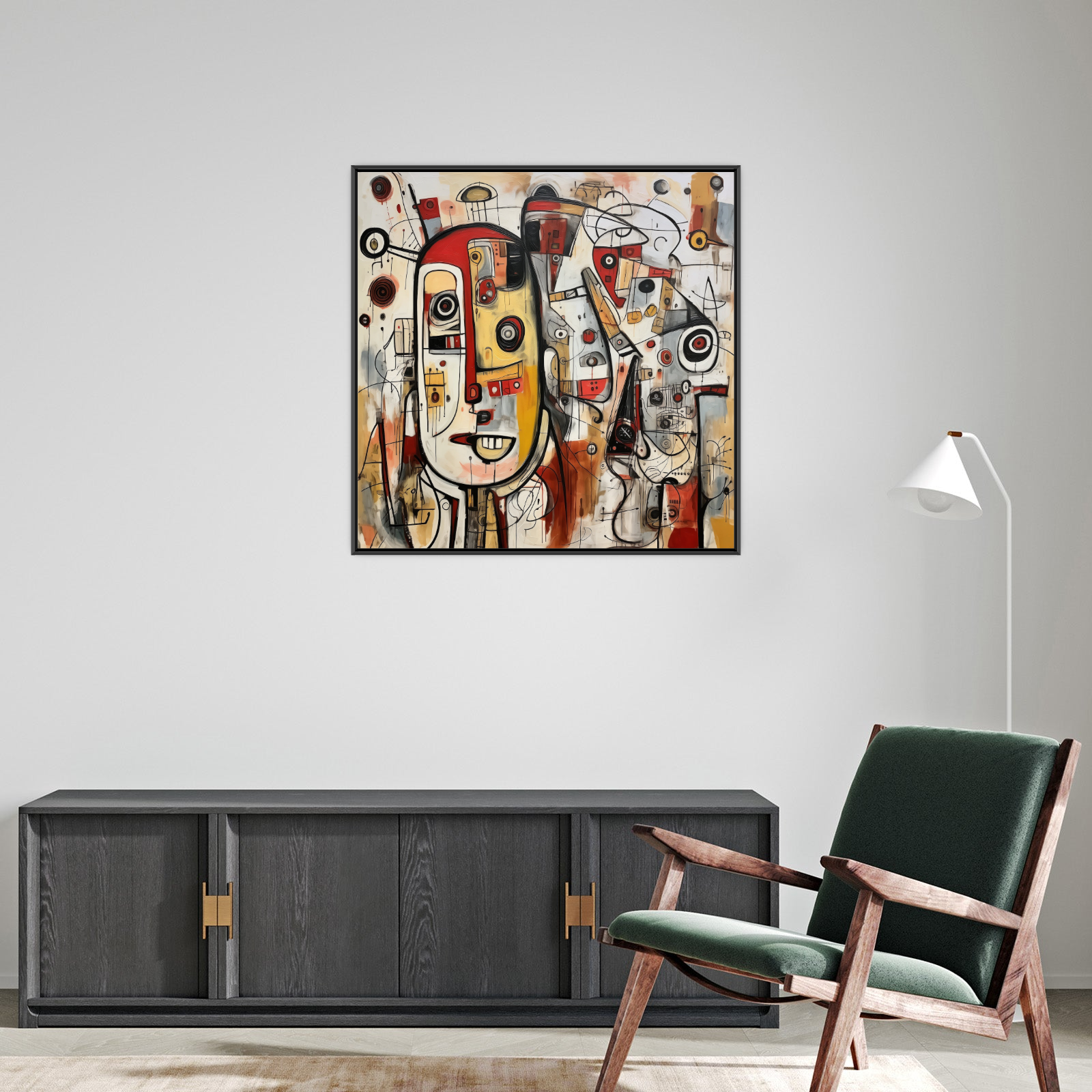 Umetnička slika Razlivene Misli I na platnu - NS Canvas Shop