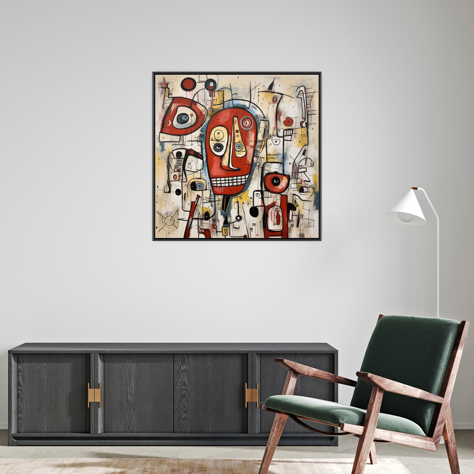 Umetnička slika Razlivene Misli II na platnu - NS Canvas Shop