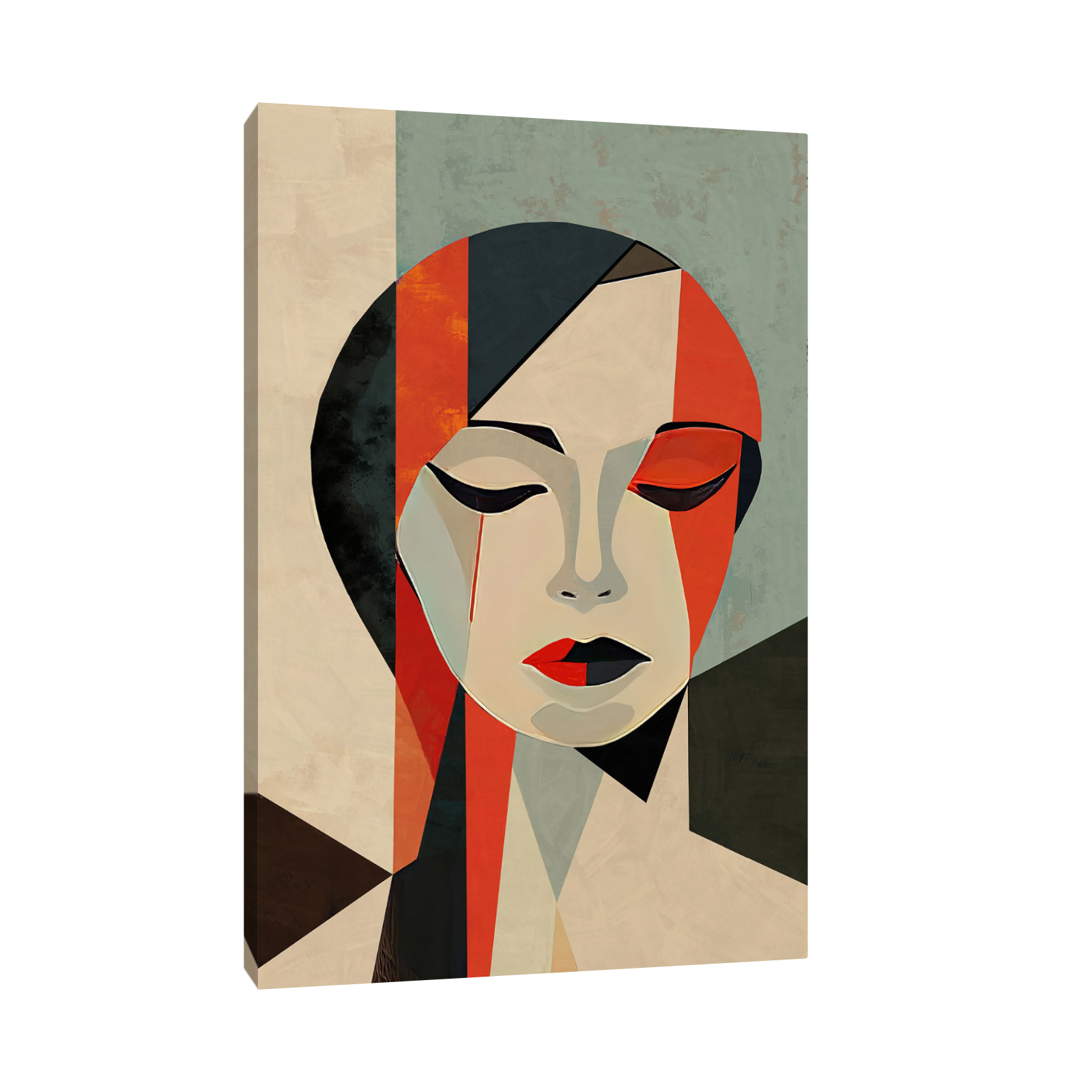 Umetnička slika Red lady na platnu - NS Canvas Shop