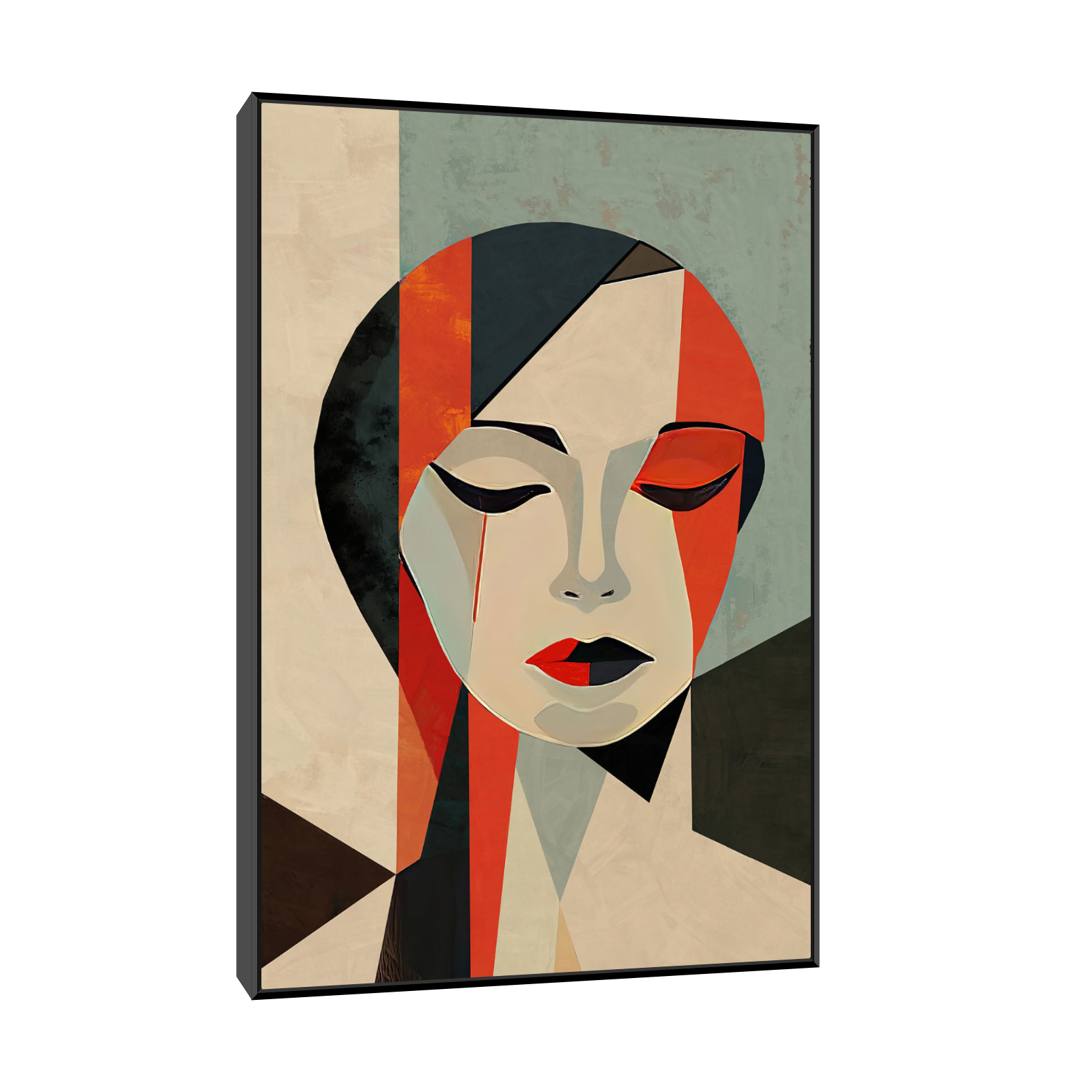 Umetnička slika Red lady na platnu - NS Canvas Shop