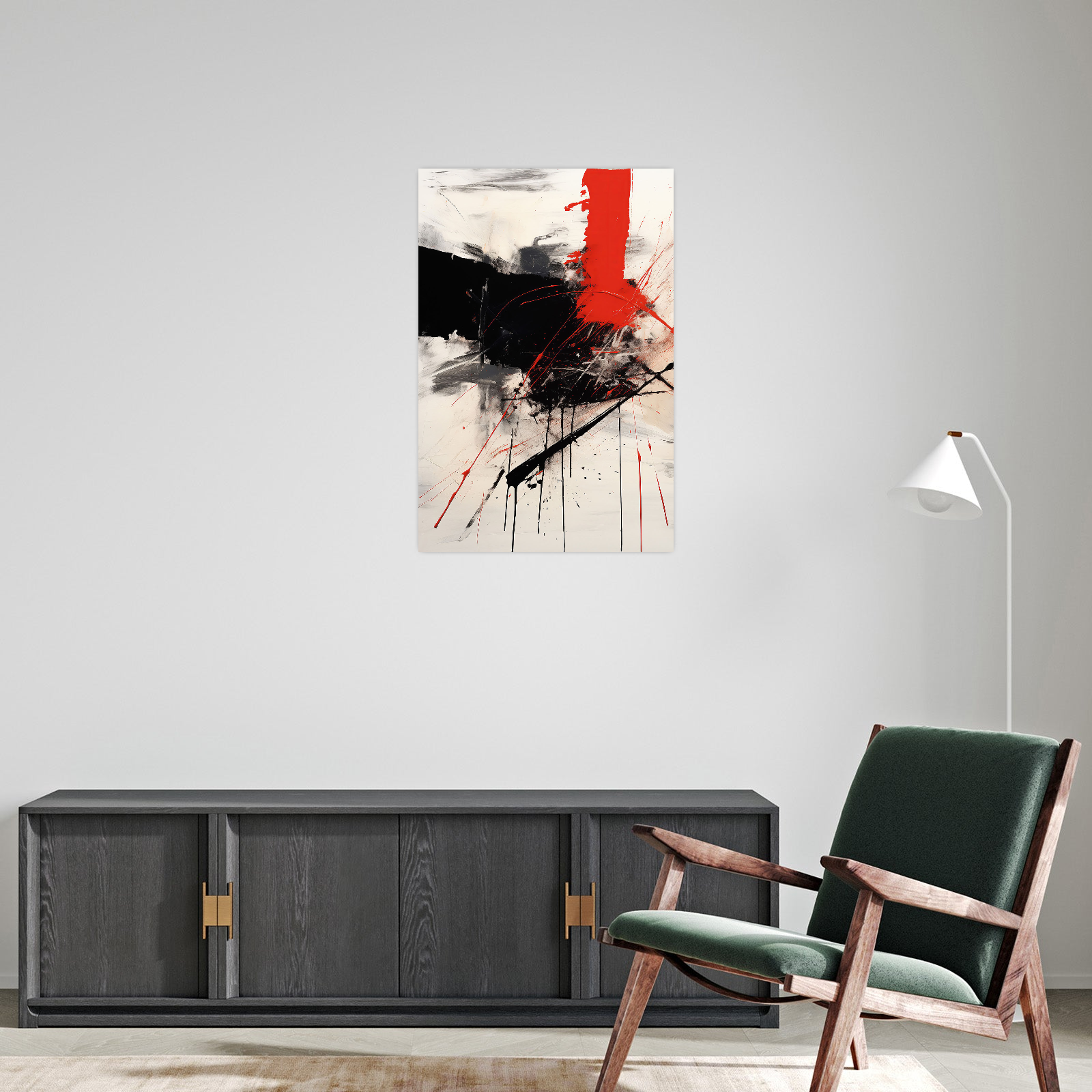 Umetnička slika Red passion na platnu - NS Canvas Shop