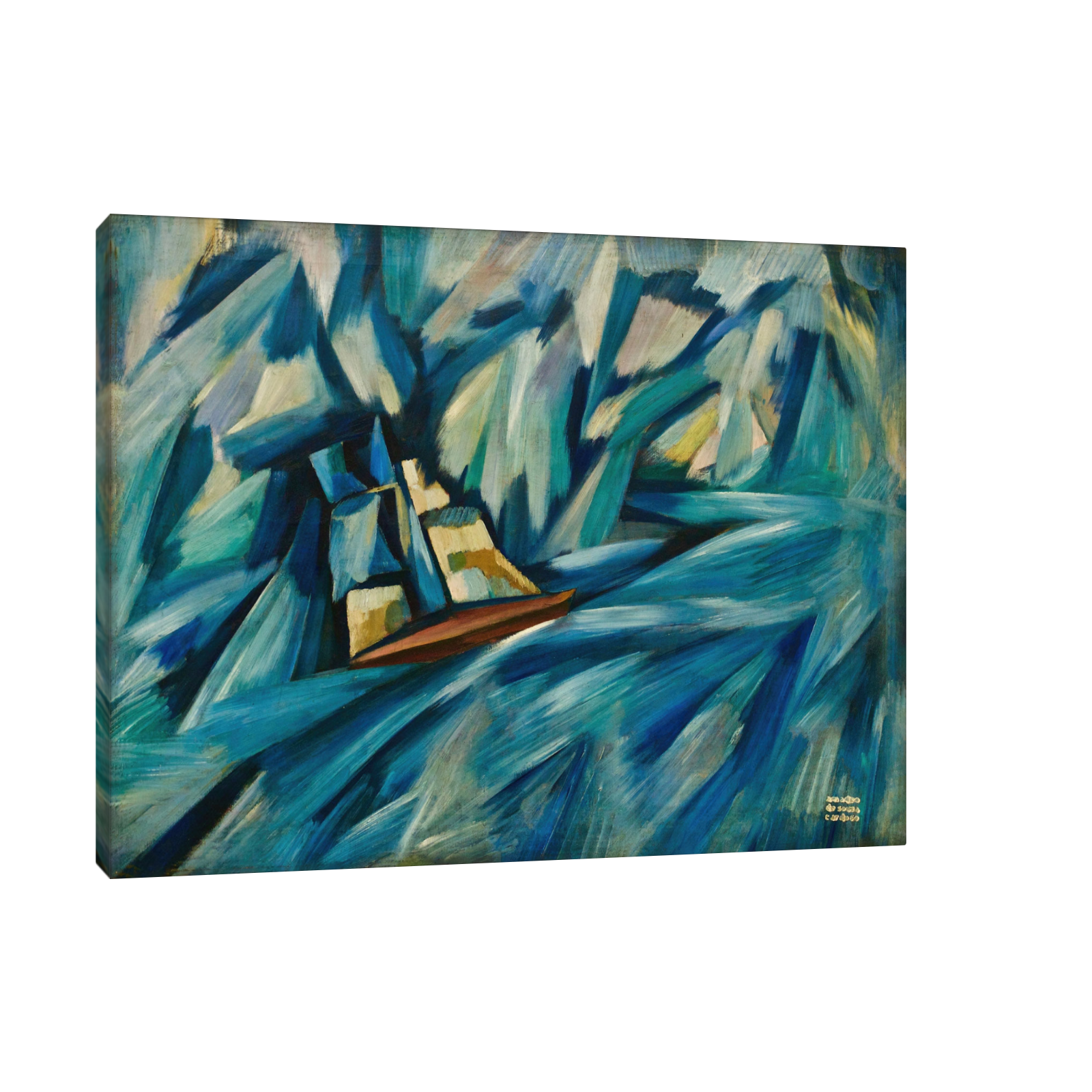 Umetnička slika Sail boat, Amadeo de Souza-Cardoso na platnu - NS Canvas Shop
