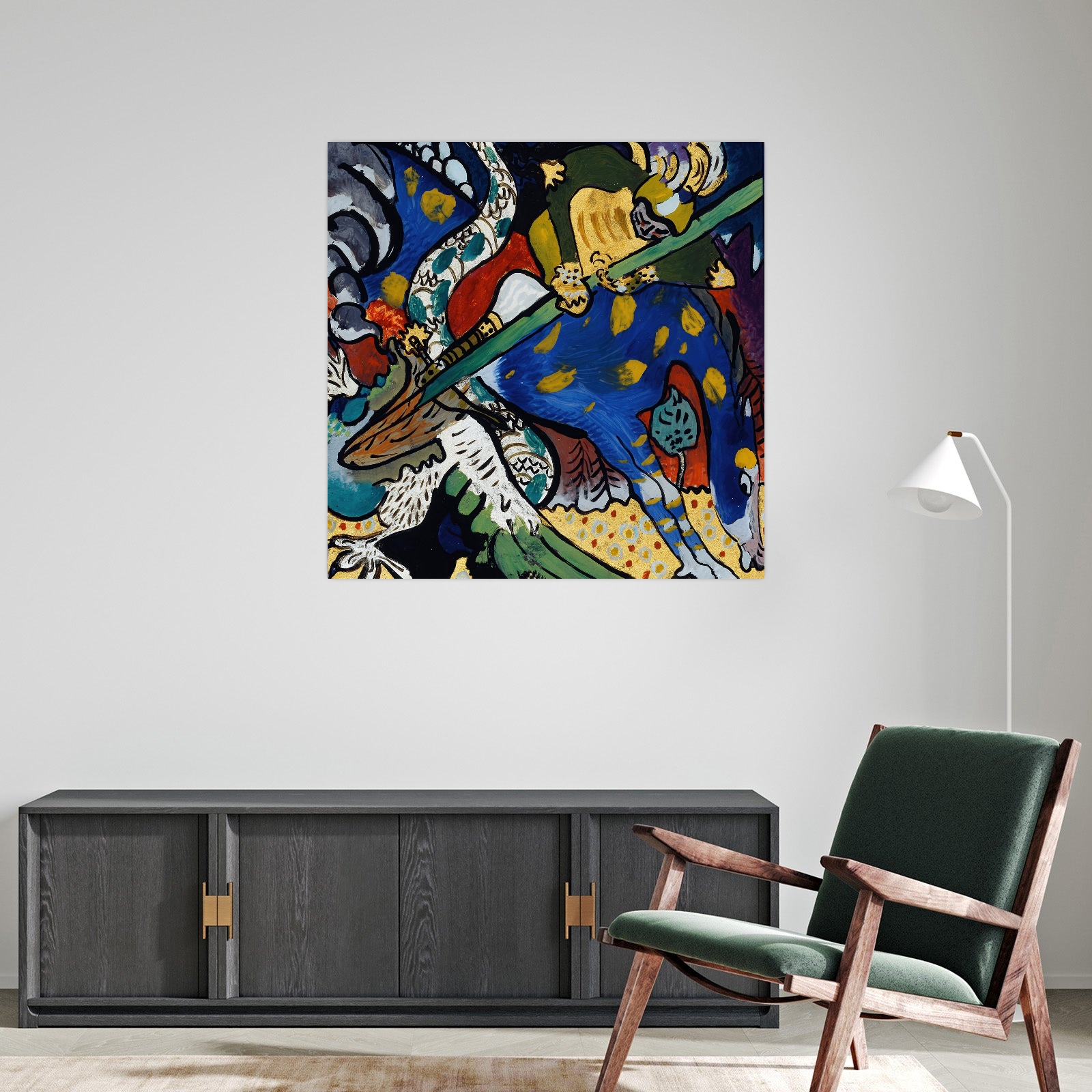 Umetnička slika Saint George I, Wassily Kandinsky na platnu - NS Canvas Shop