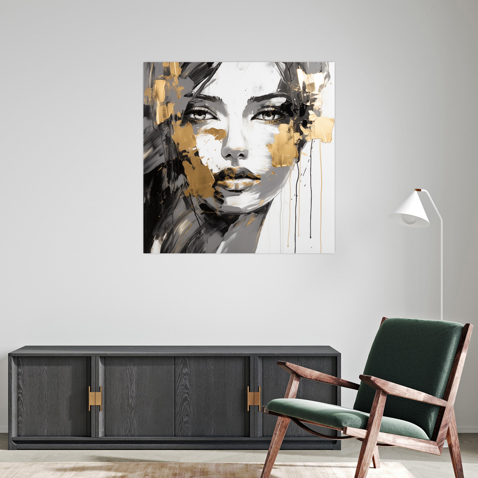 Umetnička slika Sanjivi pogled na platnu - NS Canvas Shop