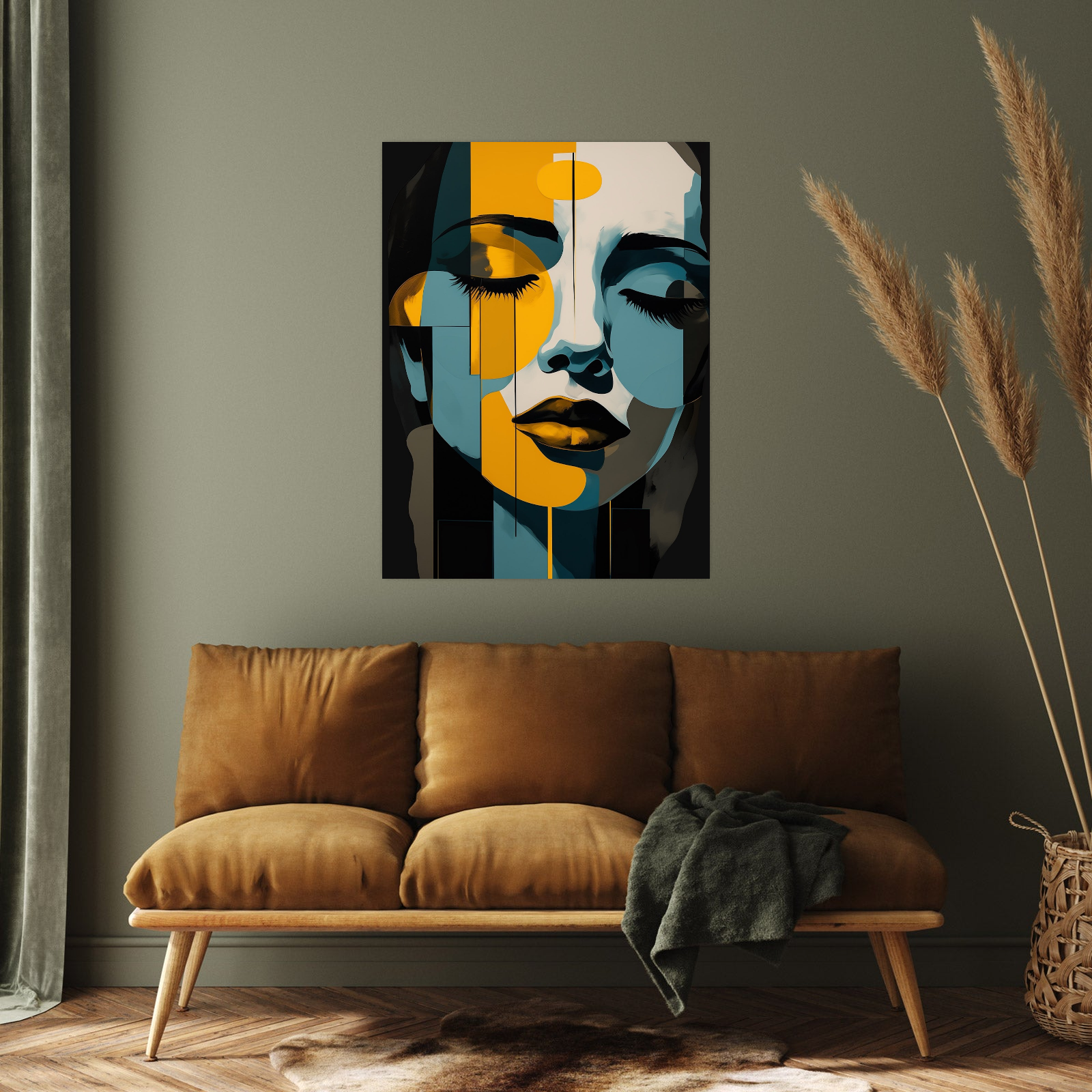 Umetnička slika Sanjivi pogled na platnu - NS Canvas Shop