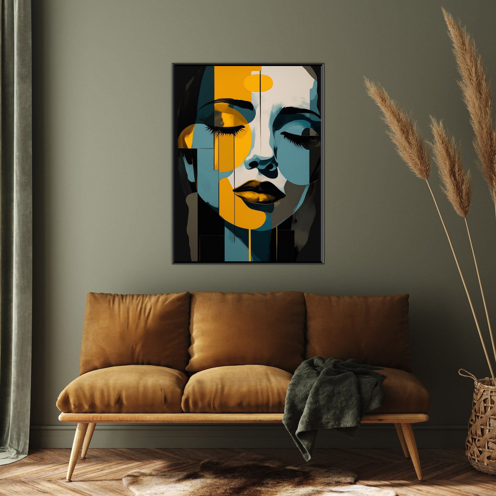 Umetnička slika Sanjivi pogled na platnu - NS Canvas Shop