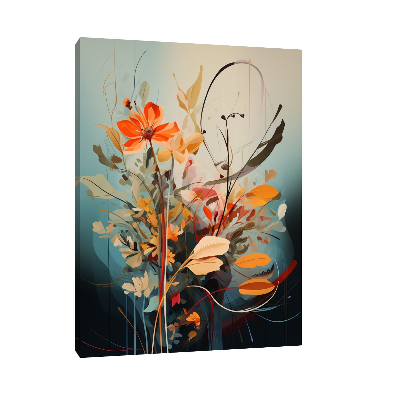 Umetnička slika Šareno cveće na platnu - NS Canvas Shop
