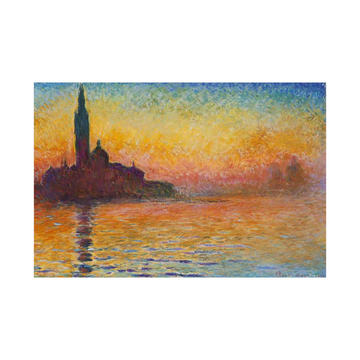 Sunset In Venice-Claude Monet