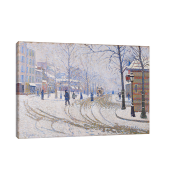 Umetnička slika Snow, Boulevard de Clichy, Paris, Paul Signac na platnu - NS Canvas Shop