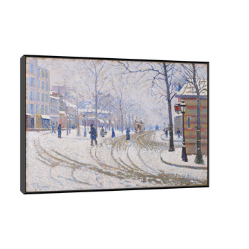 Umetnička slika Snow, Boulevard de Clichy, Paris, Paul Signac na platnu - NS Canvas Shop