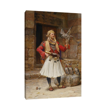 Umetnička slika Sokolar, Paja Jovanović na platnu - NS Canvas Shop