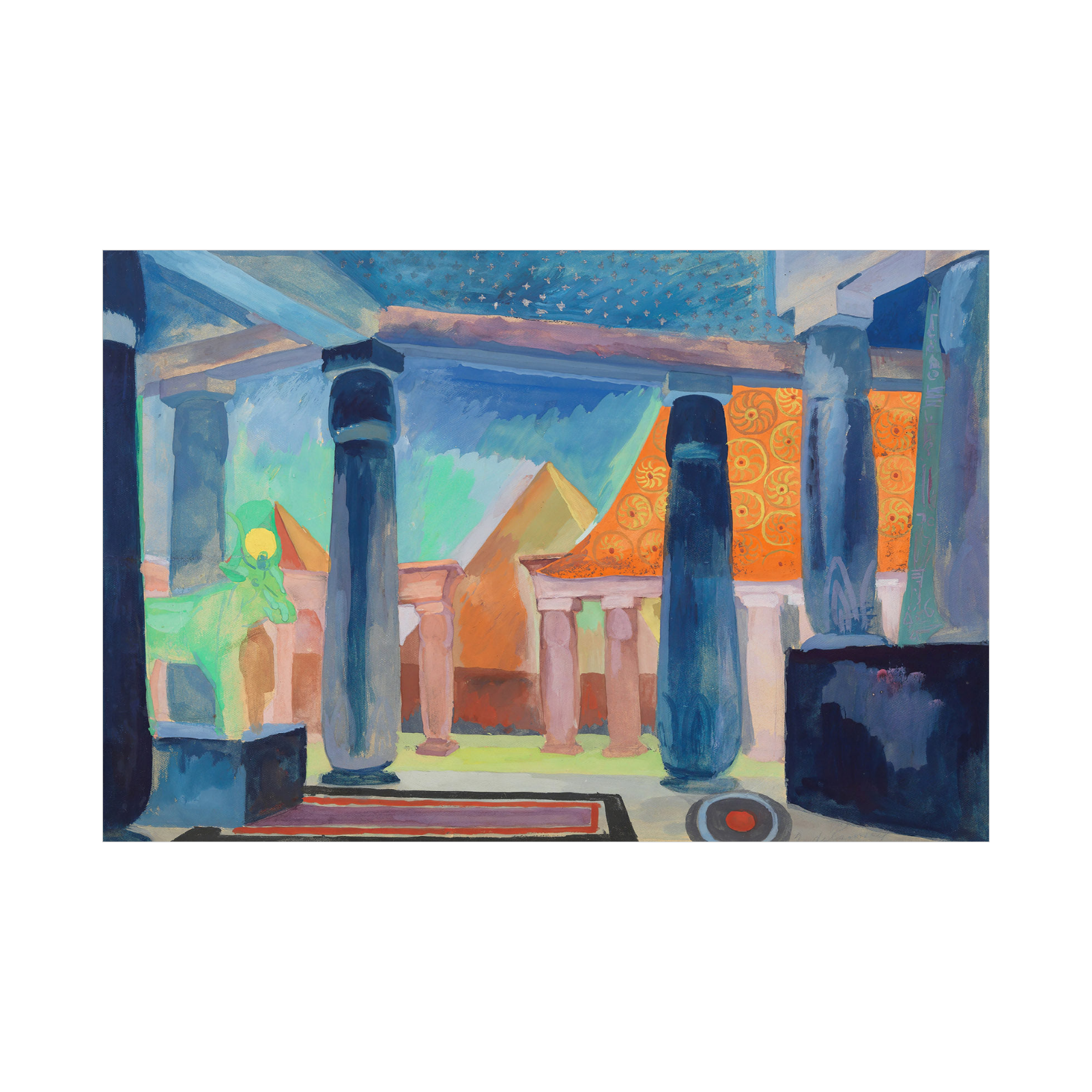 Umetnička slika Stage Design for Cleopatra Object, Robert Delaunay na platnu - NS Canvas Shop