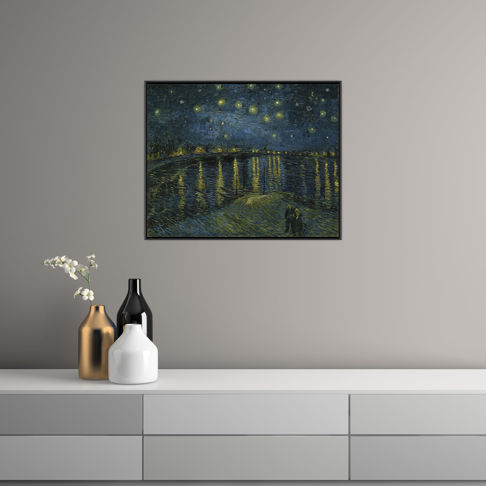 Umetnička slika Starry Night, Vincent van Gogh na platnu - NS Canvas Shop