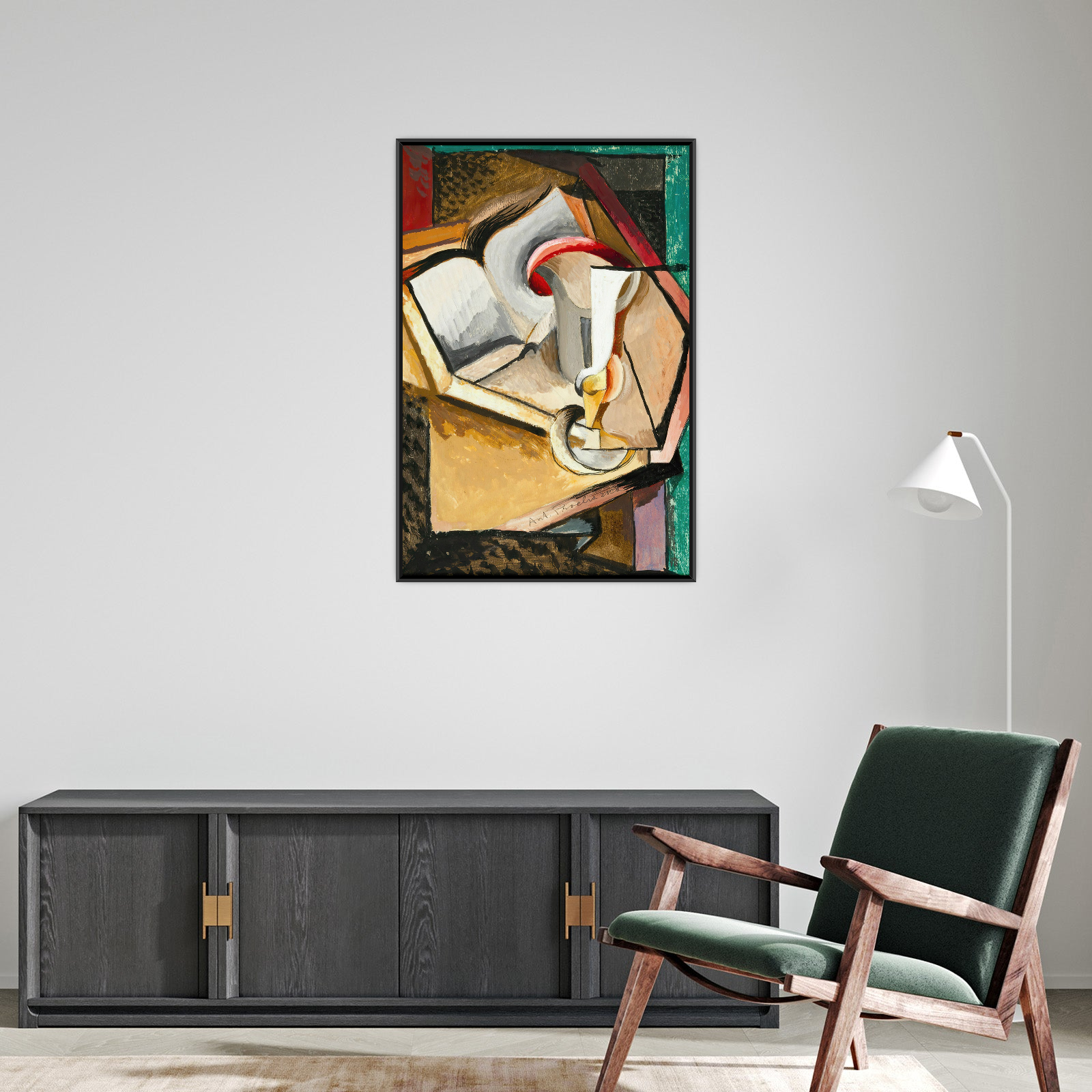 Umetnička slika Still life with cup and book, Antonin Procházka na platnu - NS Canvas Shop