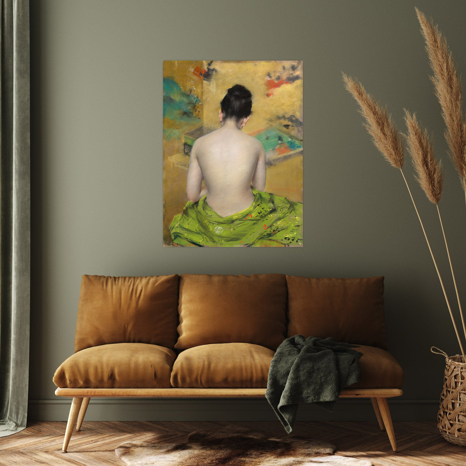 Umetnička slika Study of Flesh Color and Gold, William Merritt Chase na platnu - NS Canvas Shop