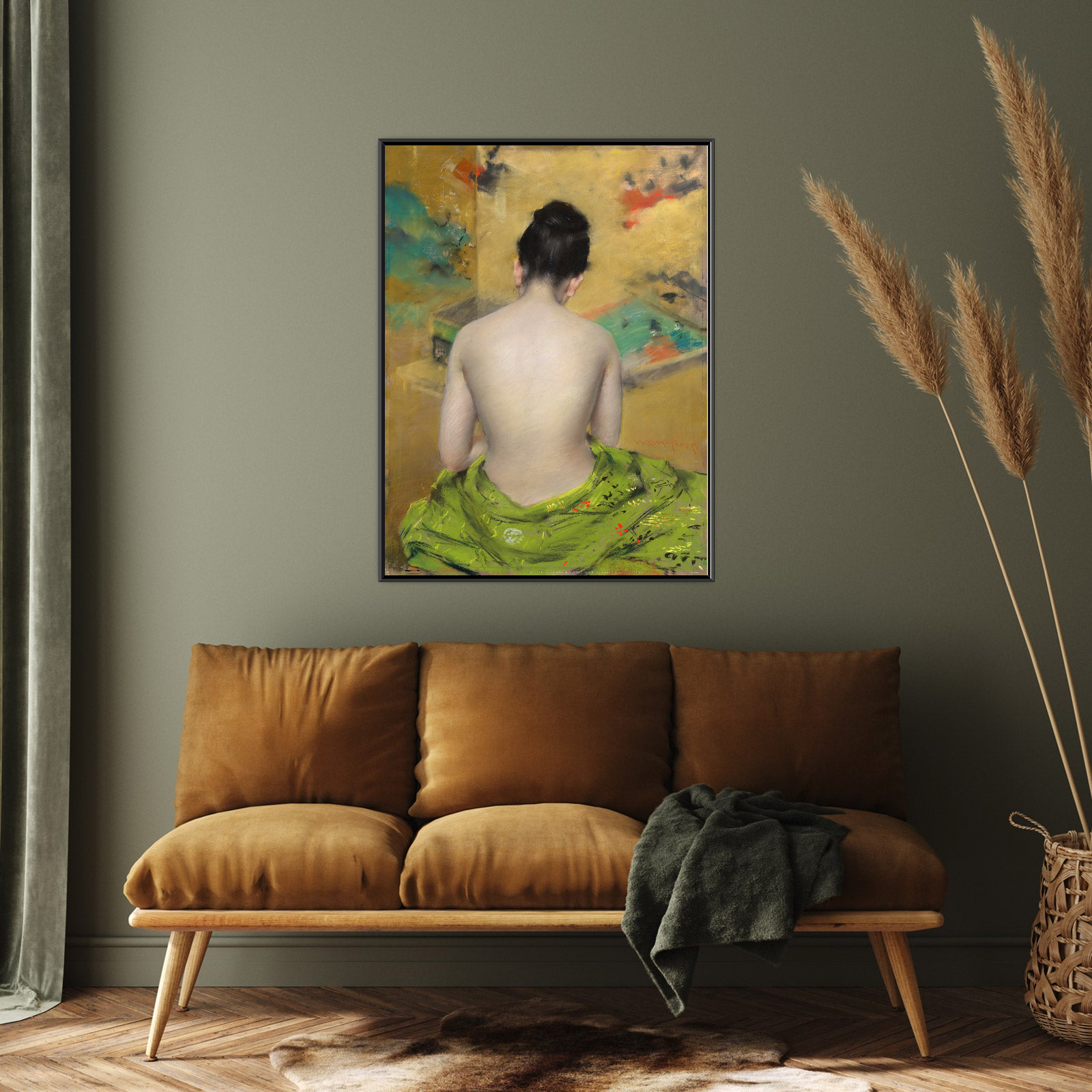 Umetnička slika Study of Flesh Color and Gold, William Merritt Chase na platnu - NS Canvas Shop