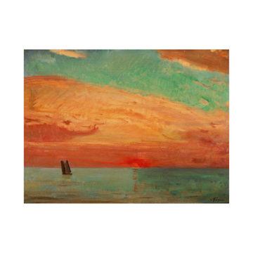 Umetnička slika Sunrise over the Eastern Sea, Fujishima Takeji na platnu - NS Canvas Shop