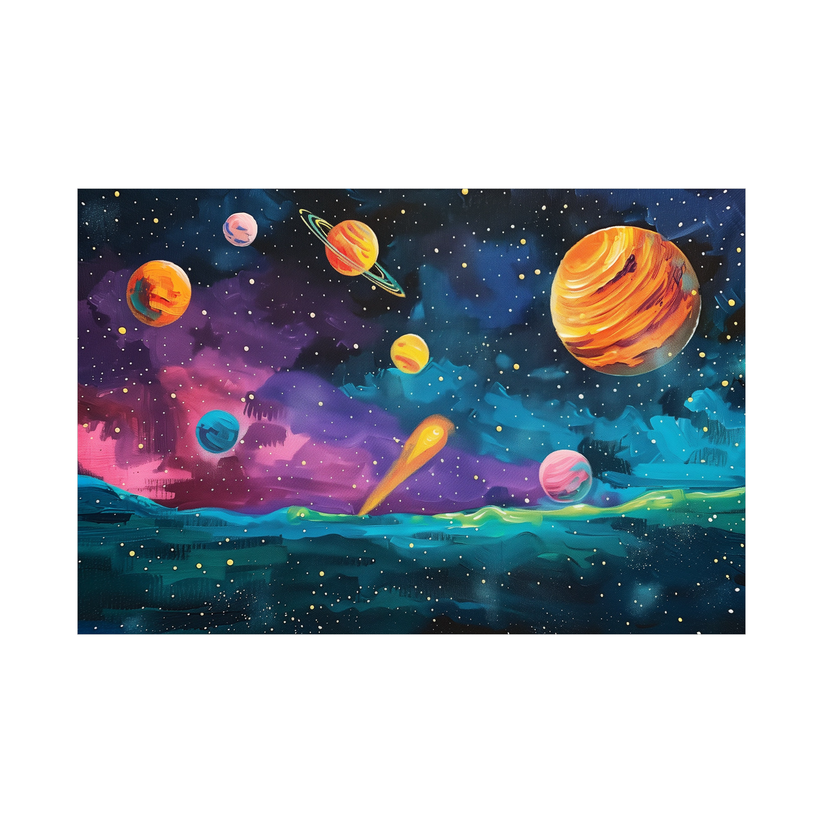 Umetnička slika Svemir II na platnu - NS Canvas Shop