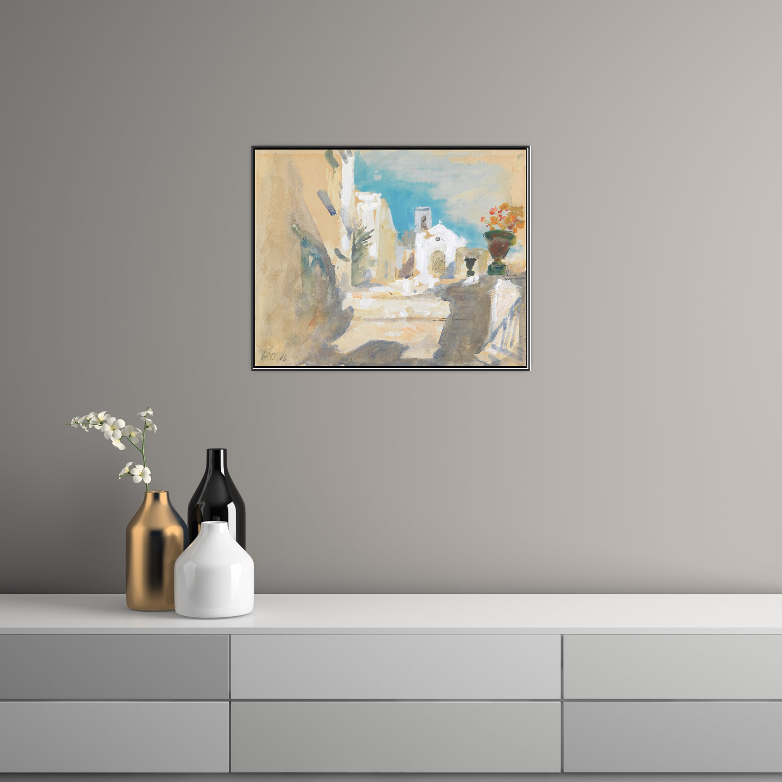 Umetnička slika Taormina, Hercules Brabazon Brabazon na platnu - NS Canvas Shop