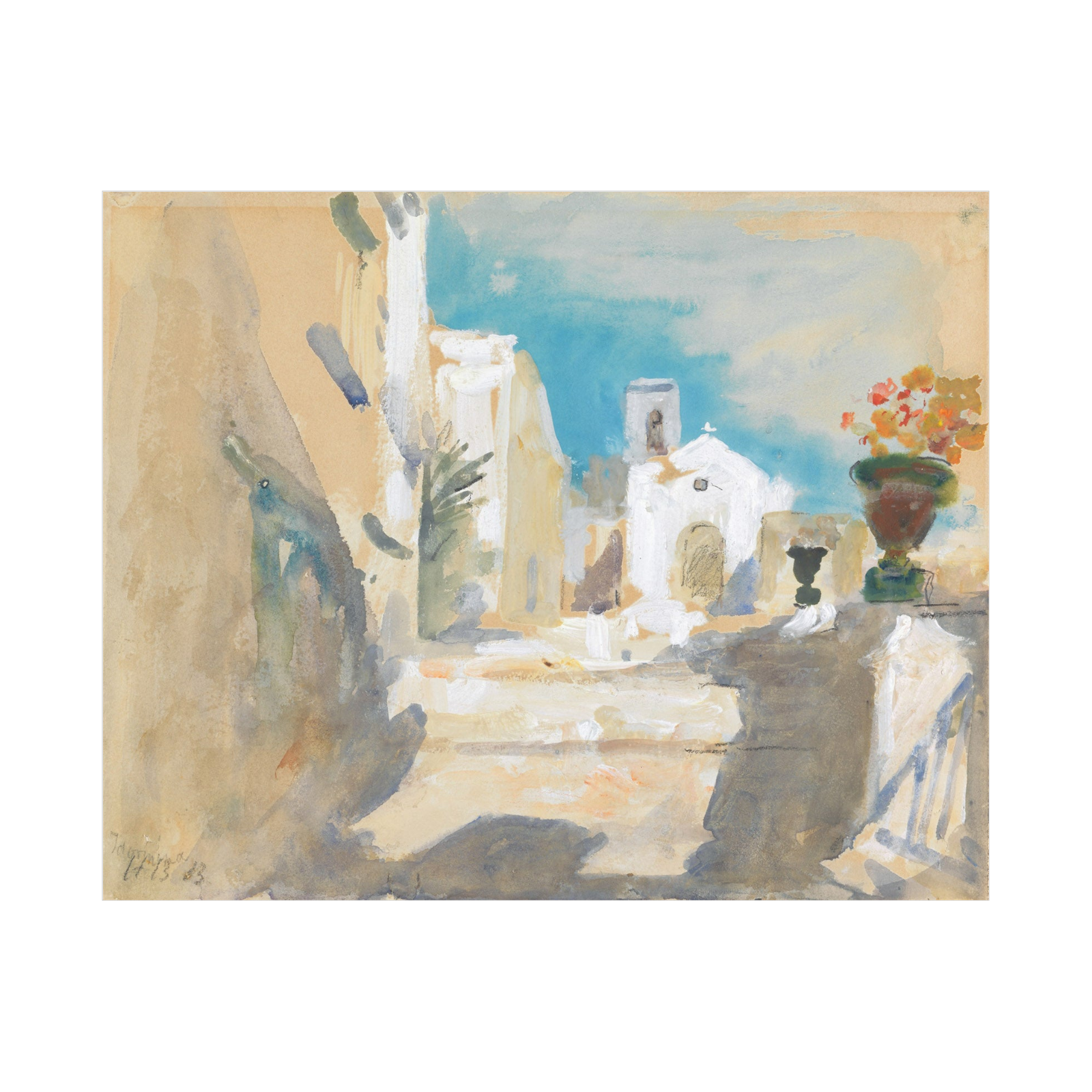 Umetnička slika Taormina, Hercules Brabazon Brabazon na platnu - NS Canvas Shop