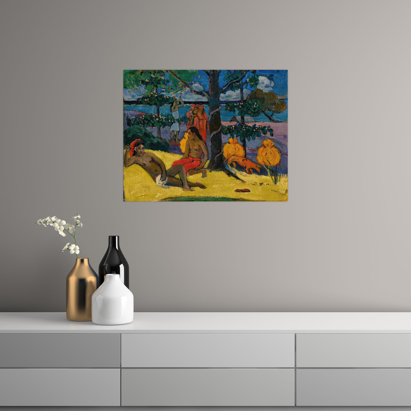 Umetnička slika Te Arii Vahine – La Femme Aux Mangos (II), Paul Gauguin na platnu - NS Canvas Shop