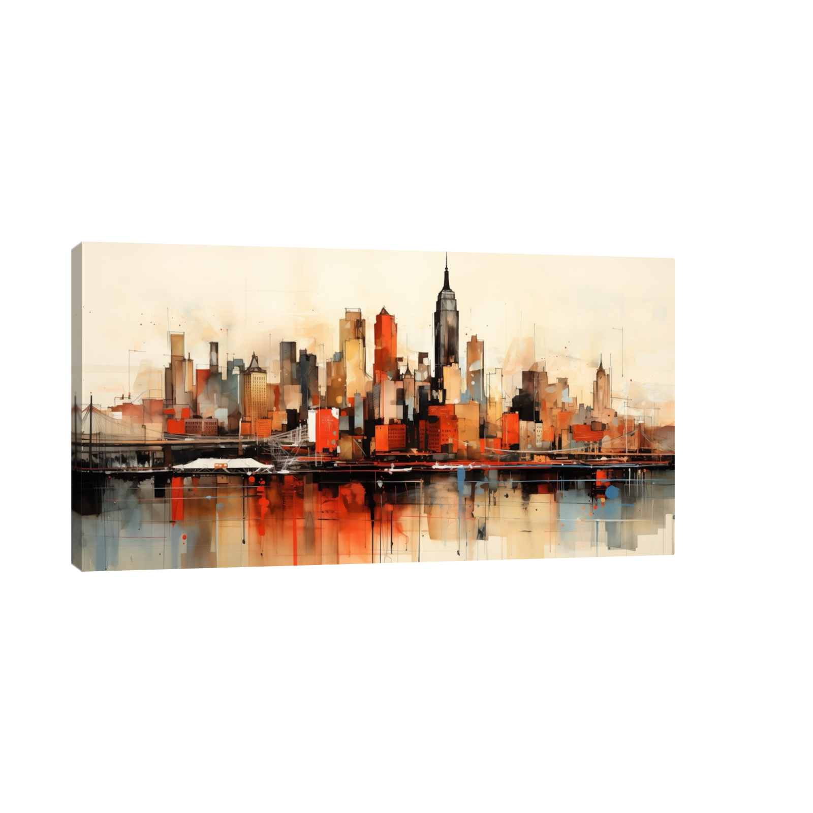 Umetnička slika The City na platnu - NS Canvas Shop