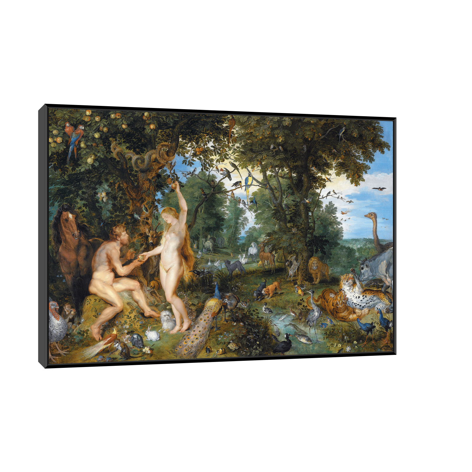 Umetnička slika The Garden of Eden with the Fall of Man, Peter Paul Rubens na platnu - NS Canvas Shop