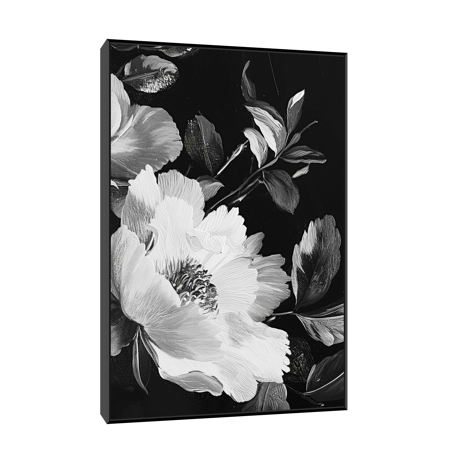 Umetnička slika Floralni kontrast III na platnu - NS Canvas Shop