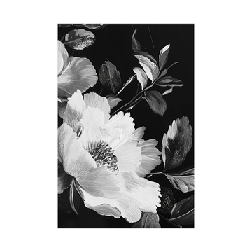 Umetnička slika Floralni kontrast III na platnu - NS Canvas Shop