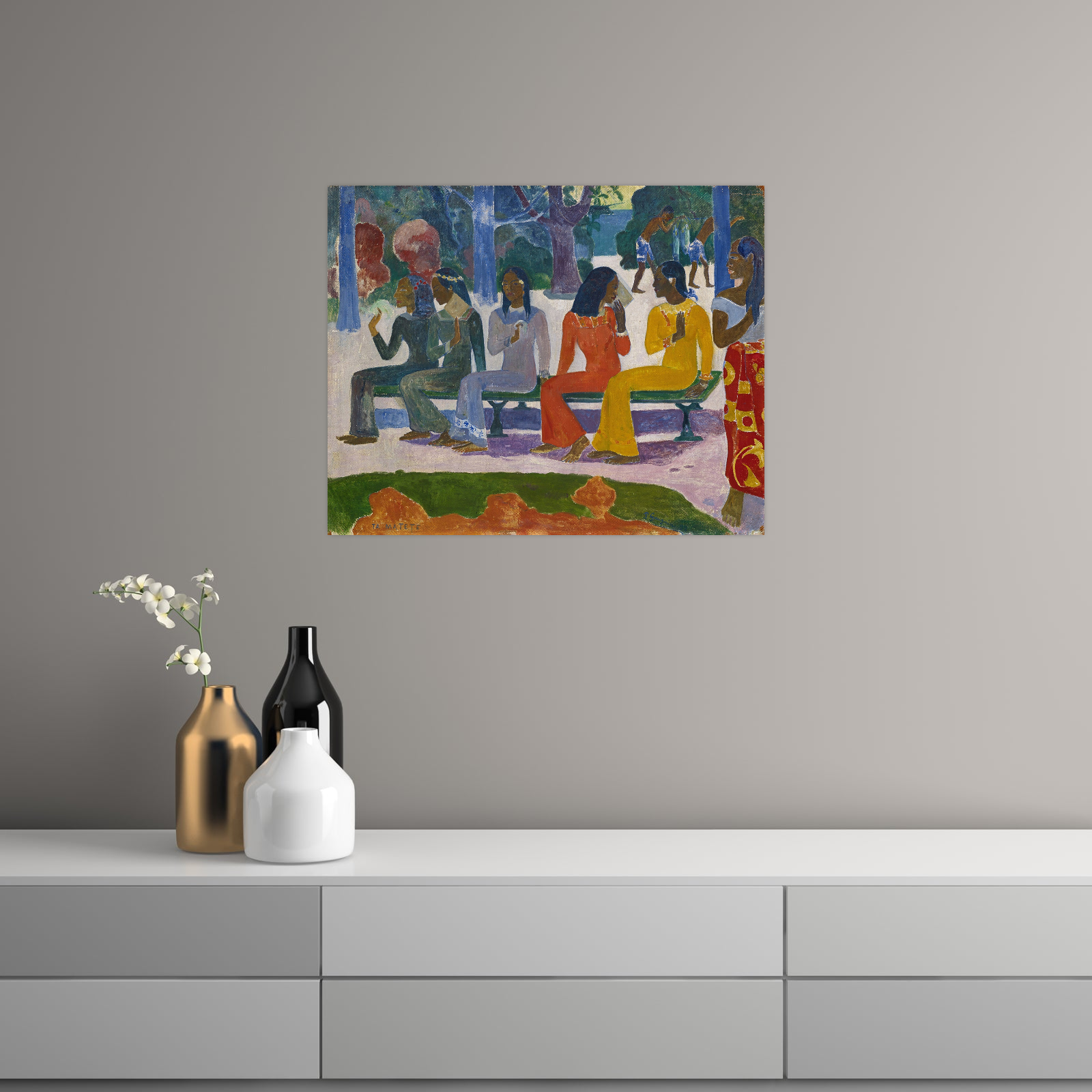 Umetnička slika The Market, Paul Gauguin na platnu - NS Canvas Shop