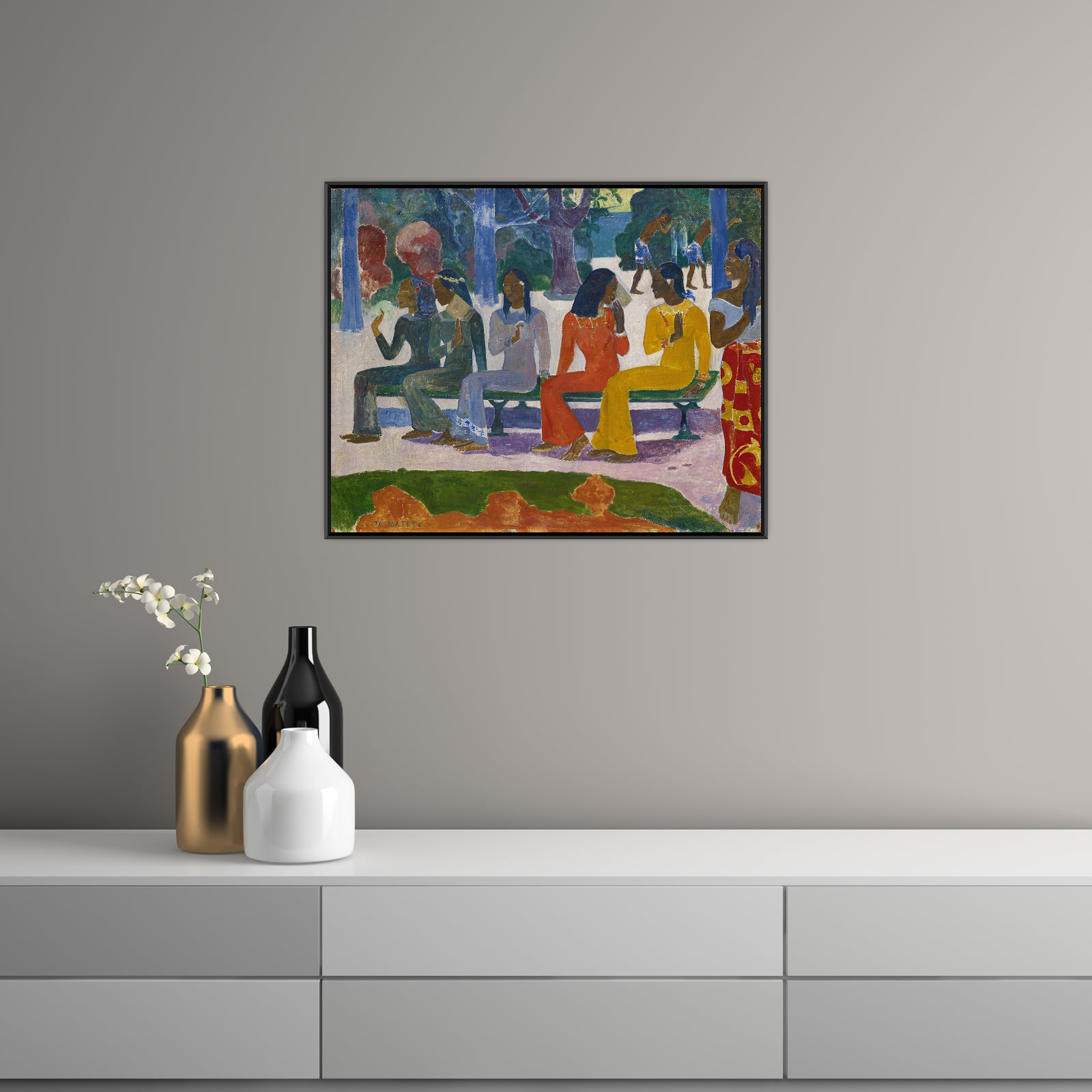 Umetnička slika The Market, Paul Gauguin na platnu - NS Canvas Shop