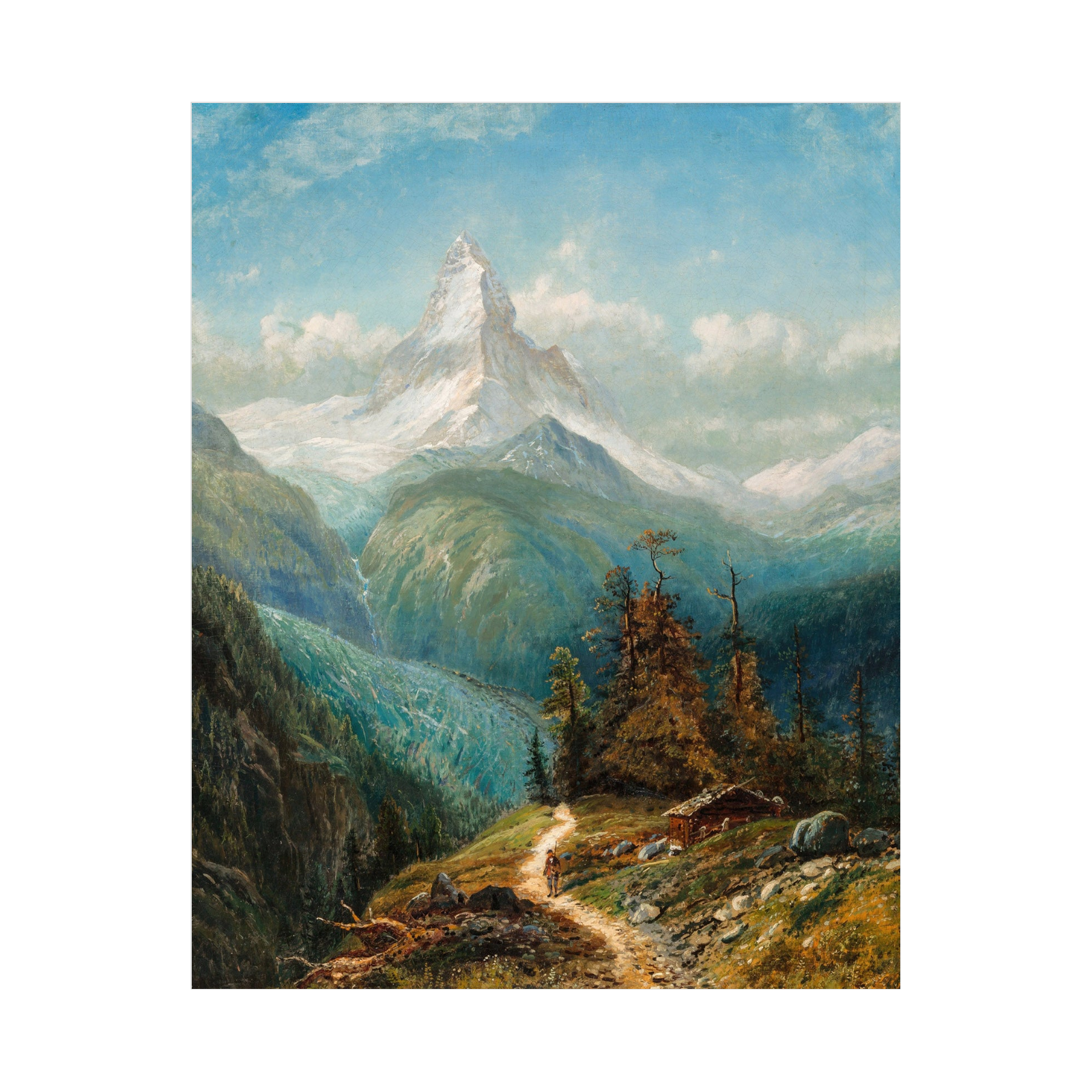Umetnička slika The Matterhorn, Edmund Darch Lewis na platnu - NS Canvas Shop