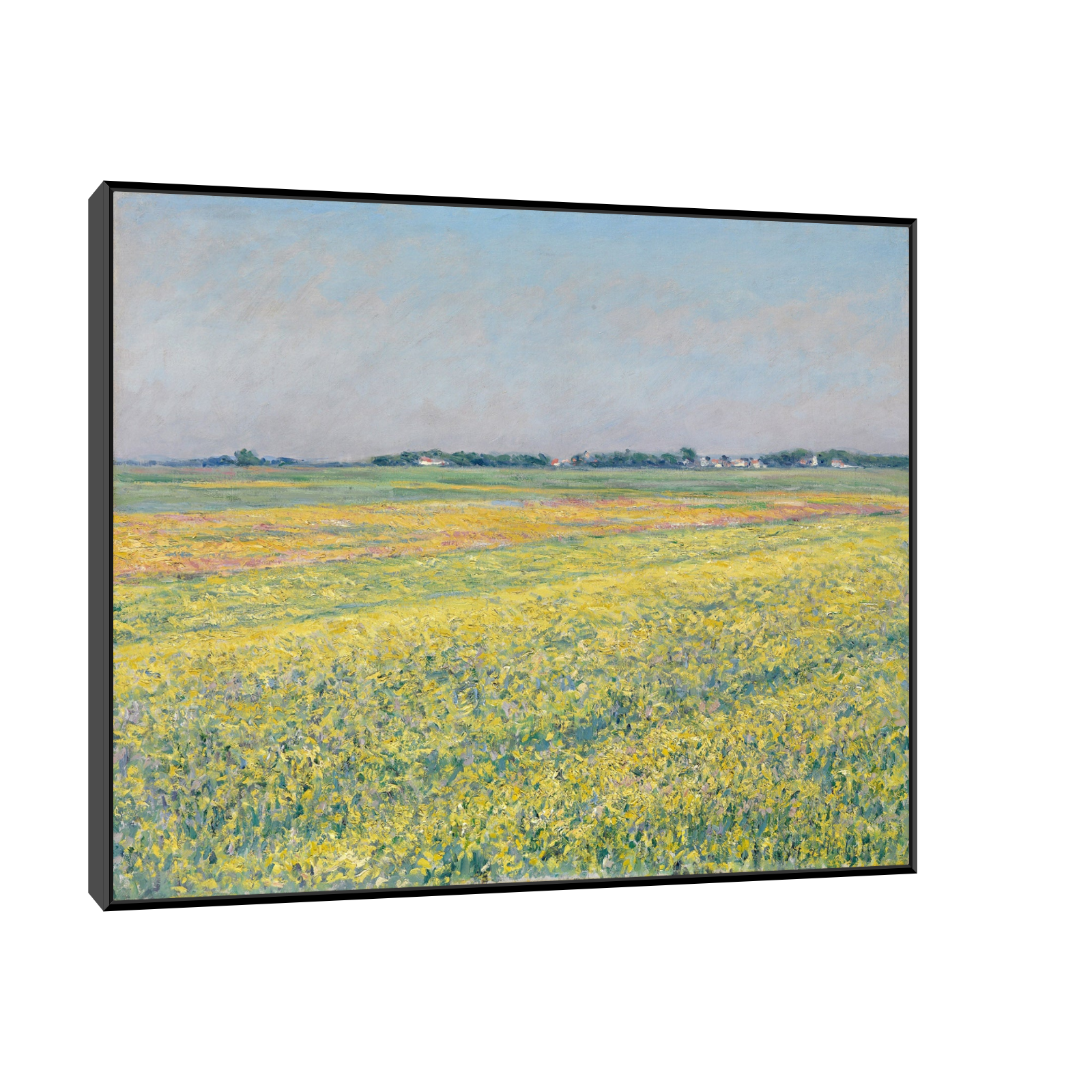 Umetnička slika The plain of Gennevilliers, yellow fields, Gustave Caillebotte na platnu - NS Canvas Shop