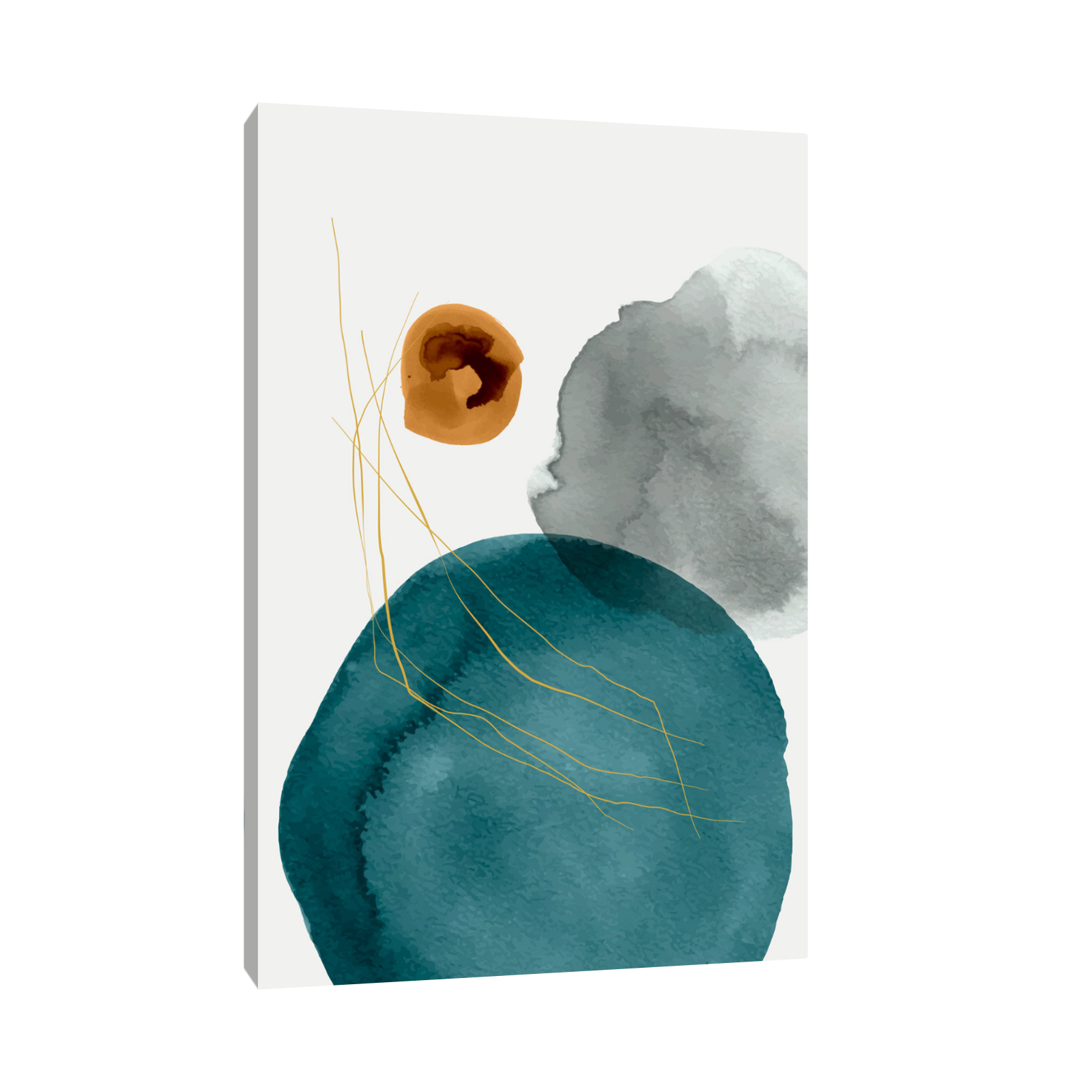 Umetnička slika Tri kruga na platnu - NS Canvas Shop
