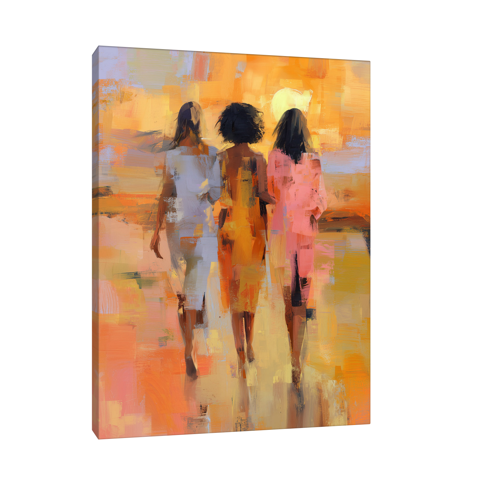 Tri žene u zalasku sunca