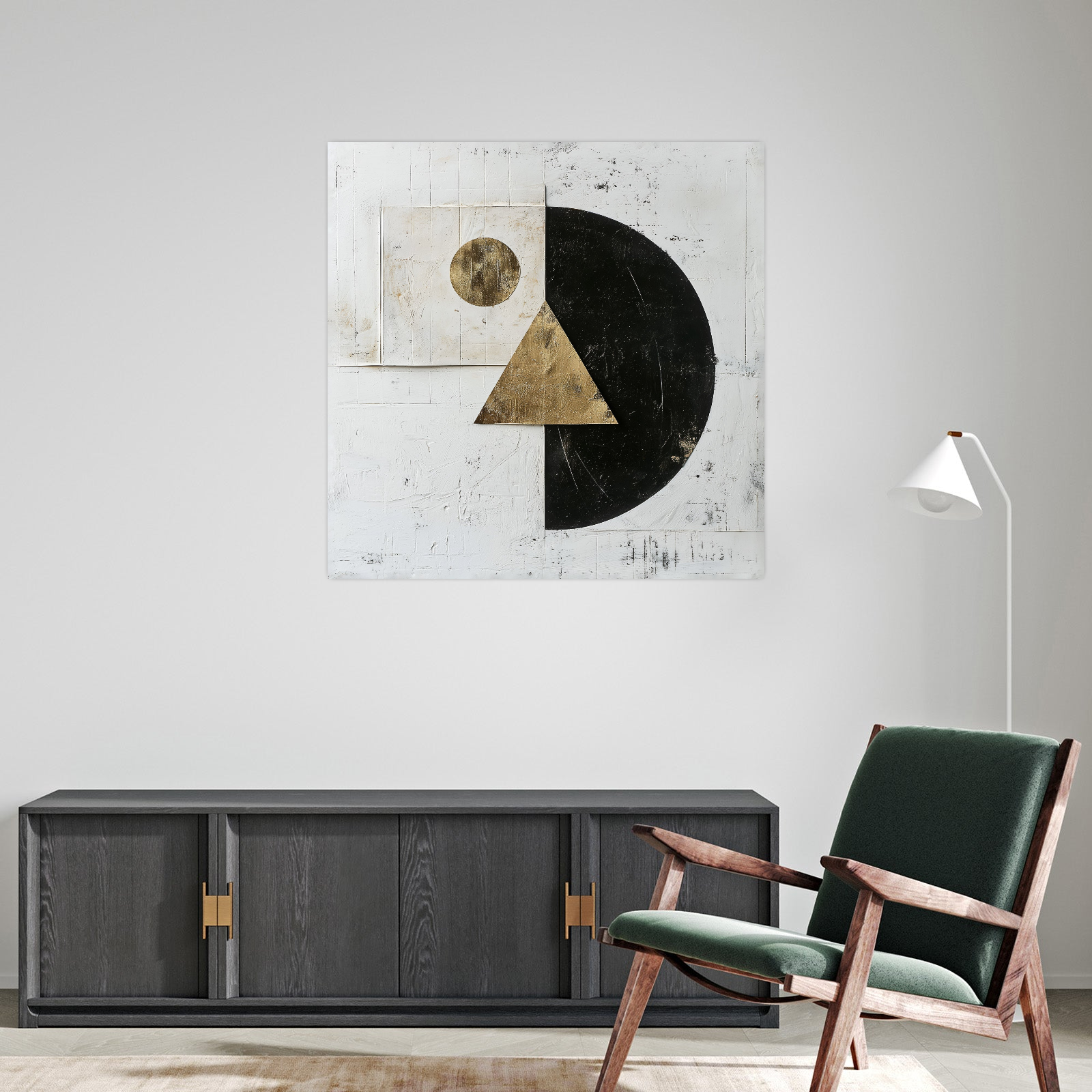 Umetnička slika Triangle na platnu - NS Canvas Shop